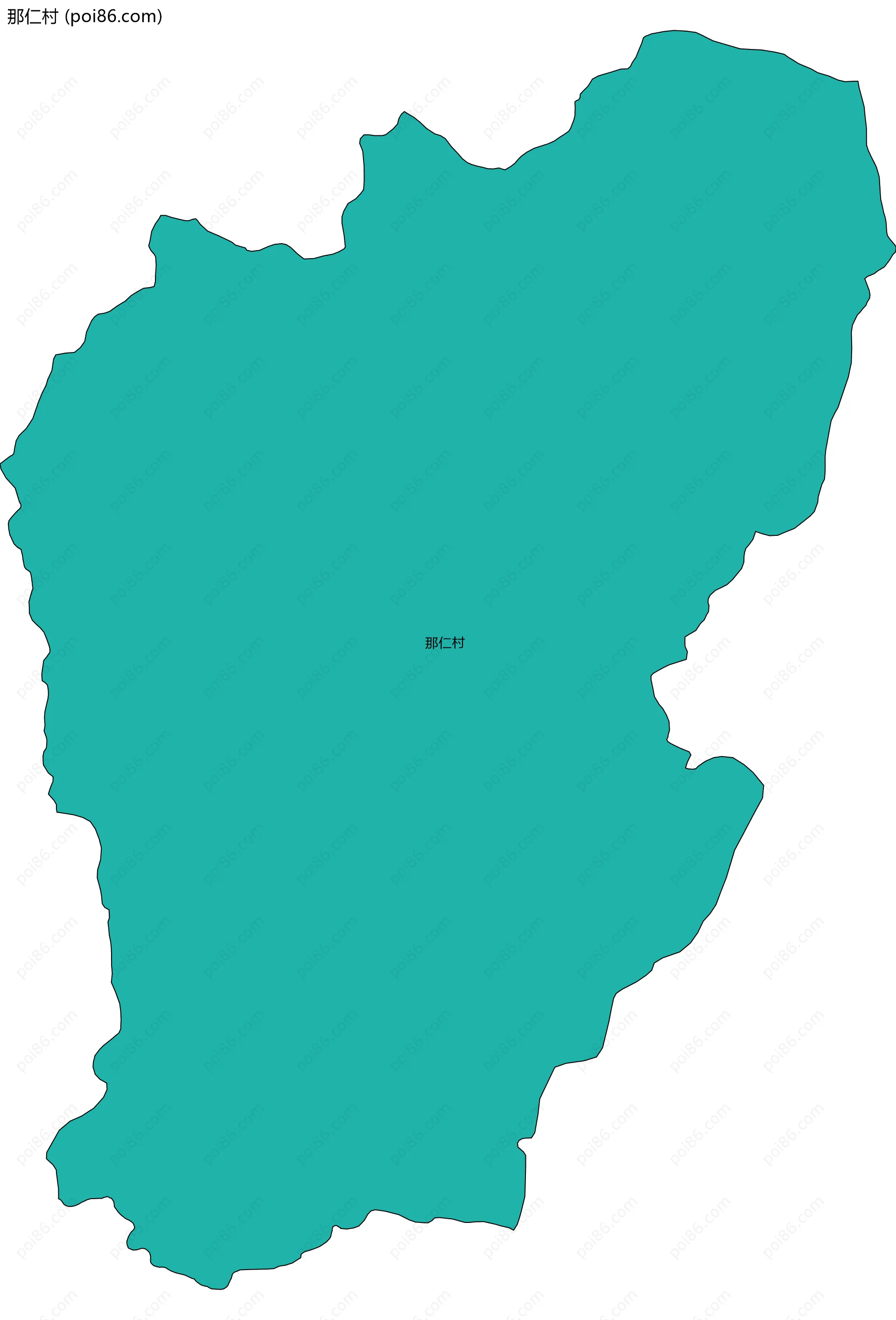 那仁村边界地图
