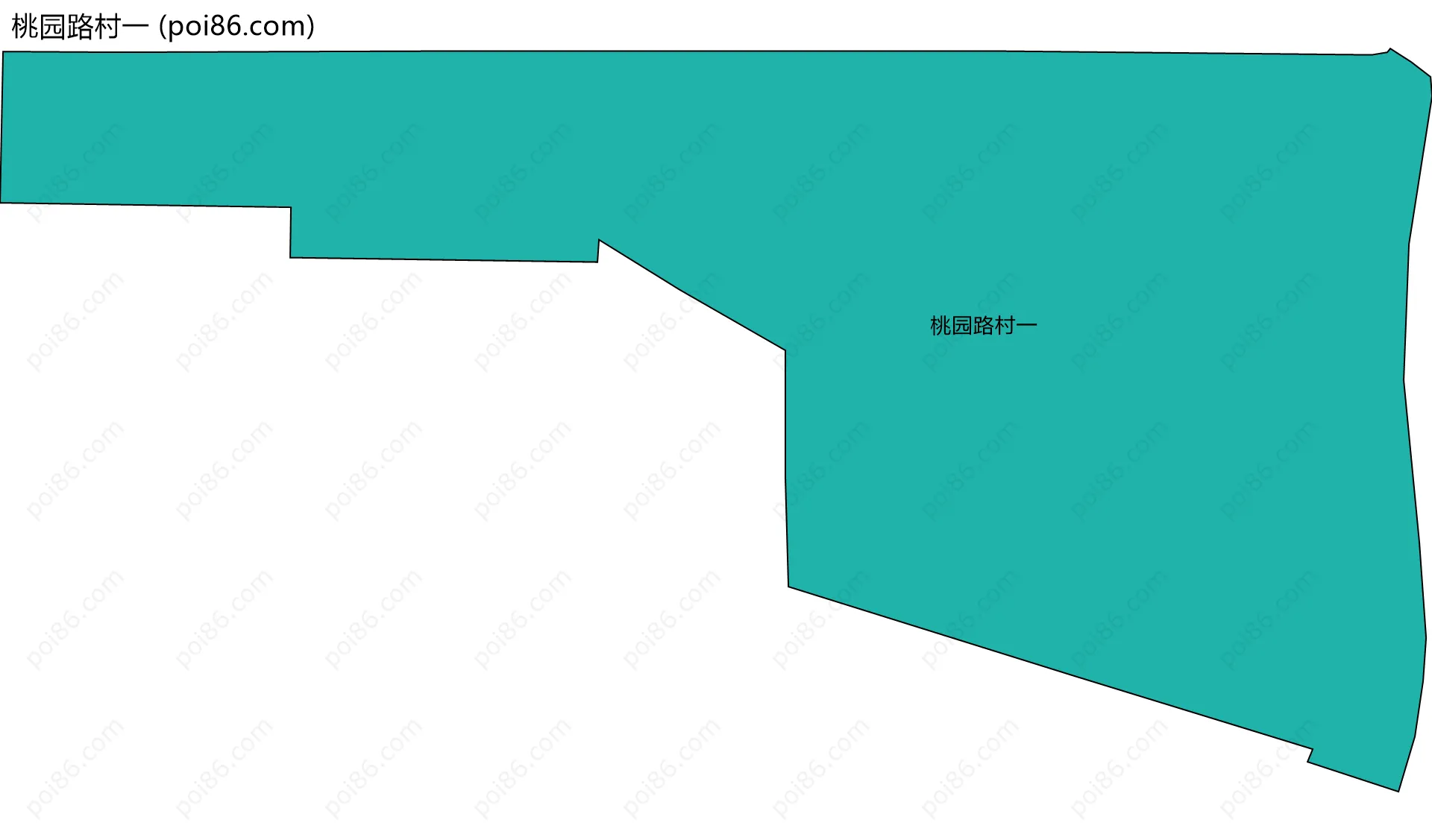 桃园路村一边界地图