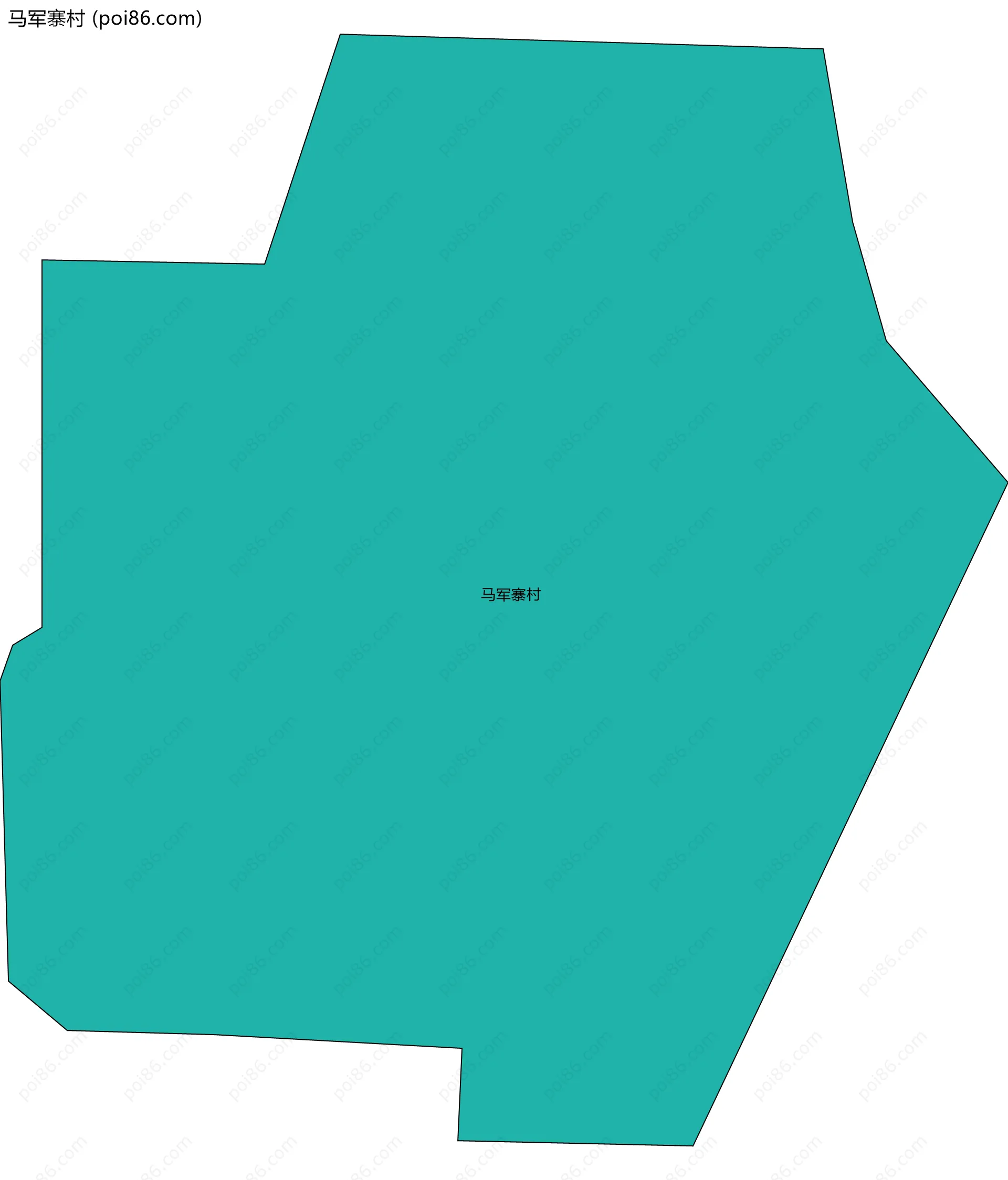 马军寨村边界地图