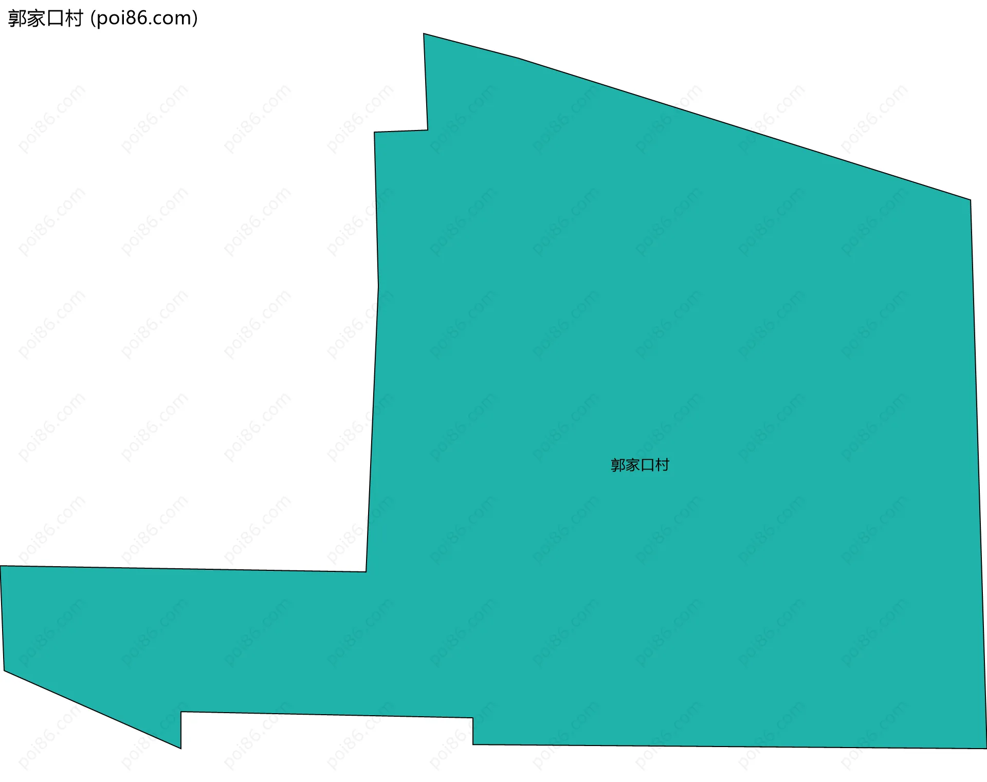 郭家口村边界地图