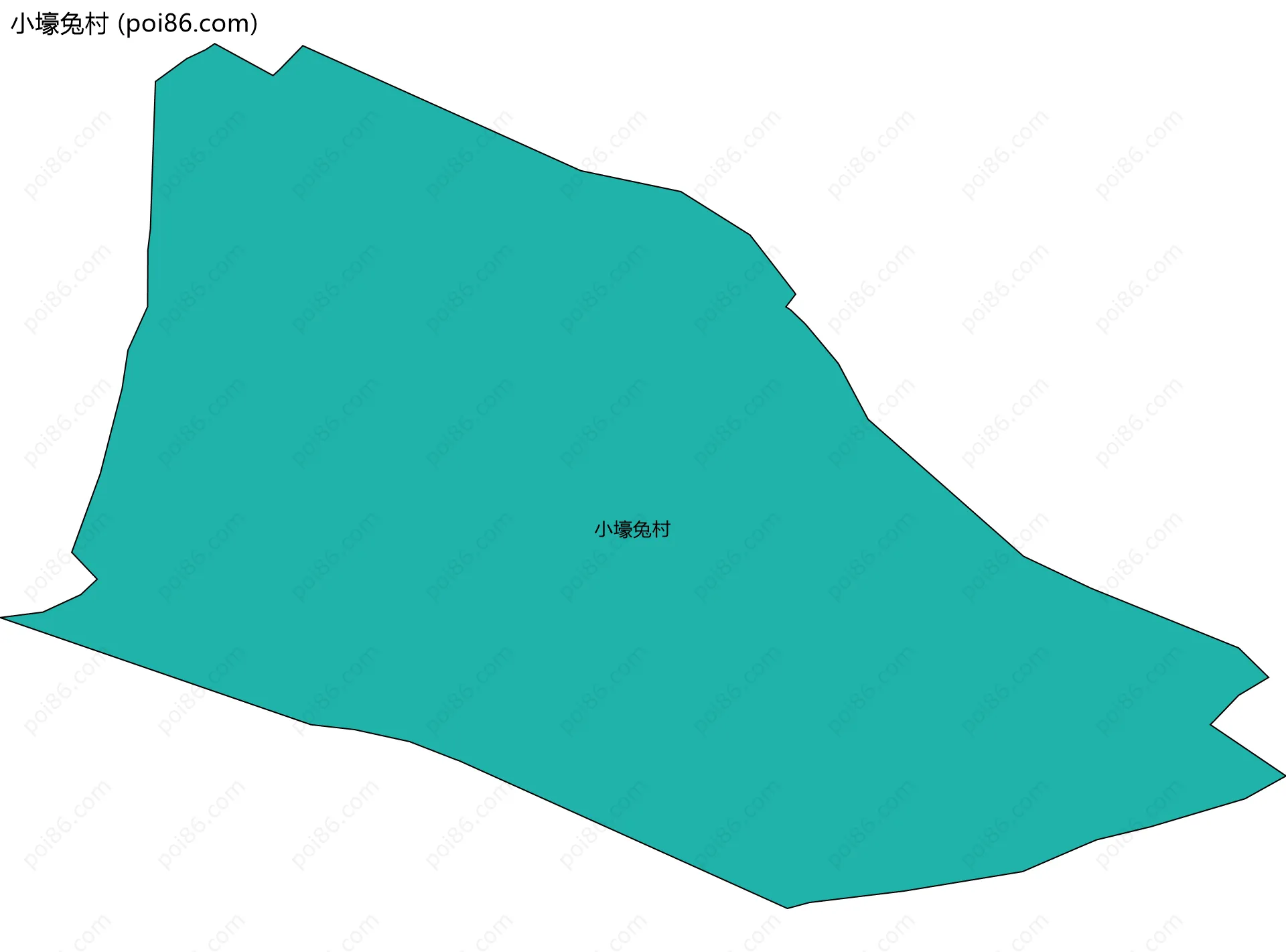 小壕兔村边界地图