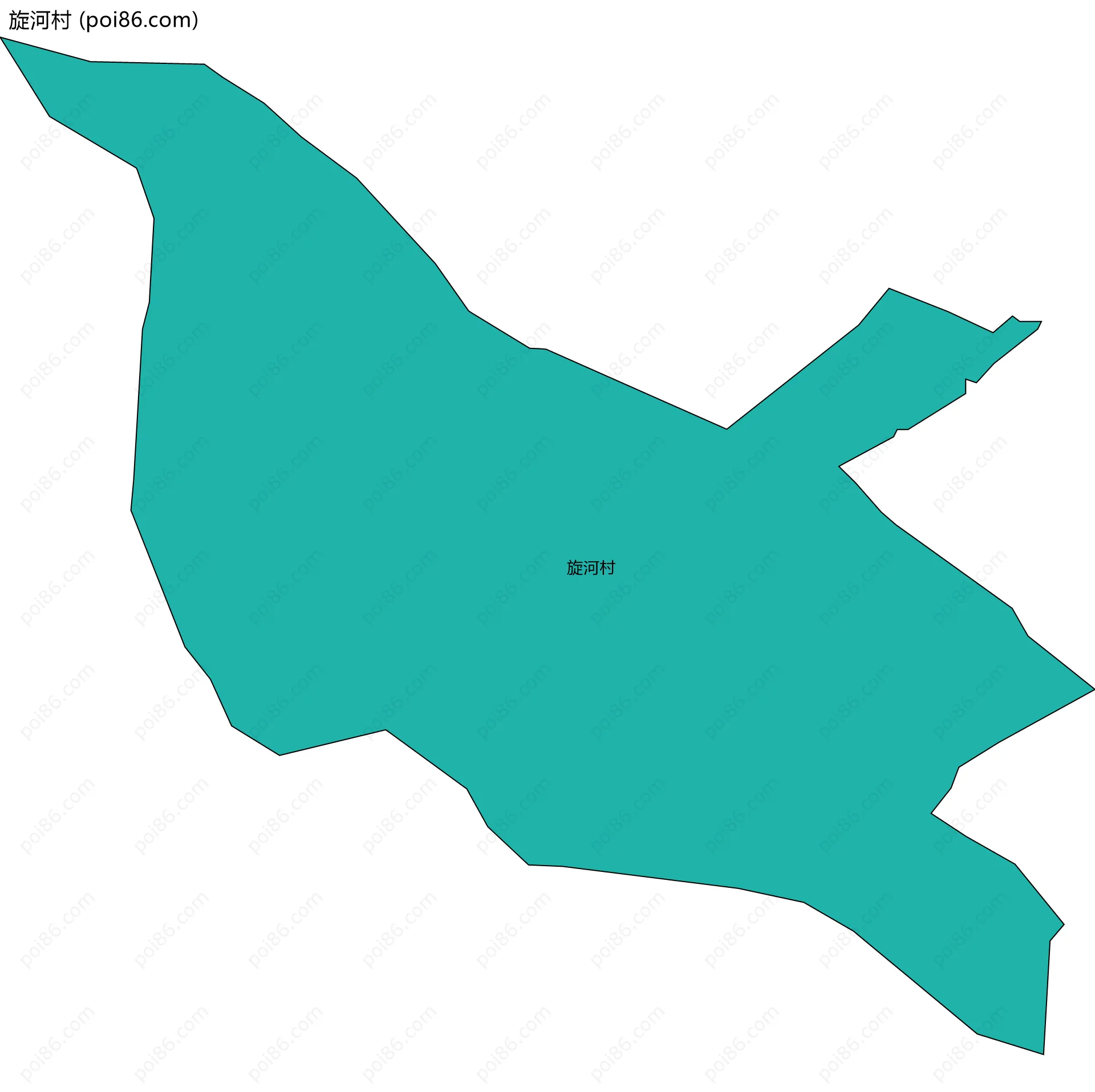 旋河村边界地图