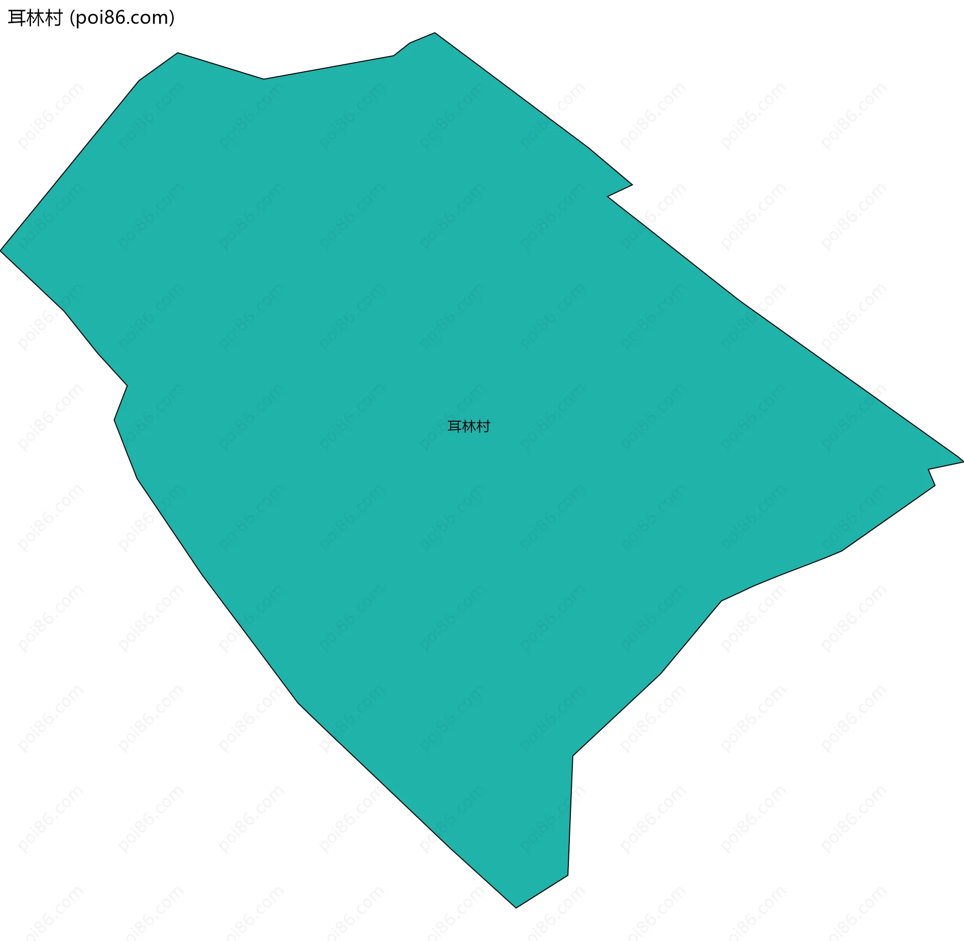 耳林村边界地图