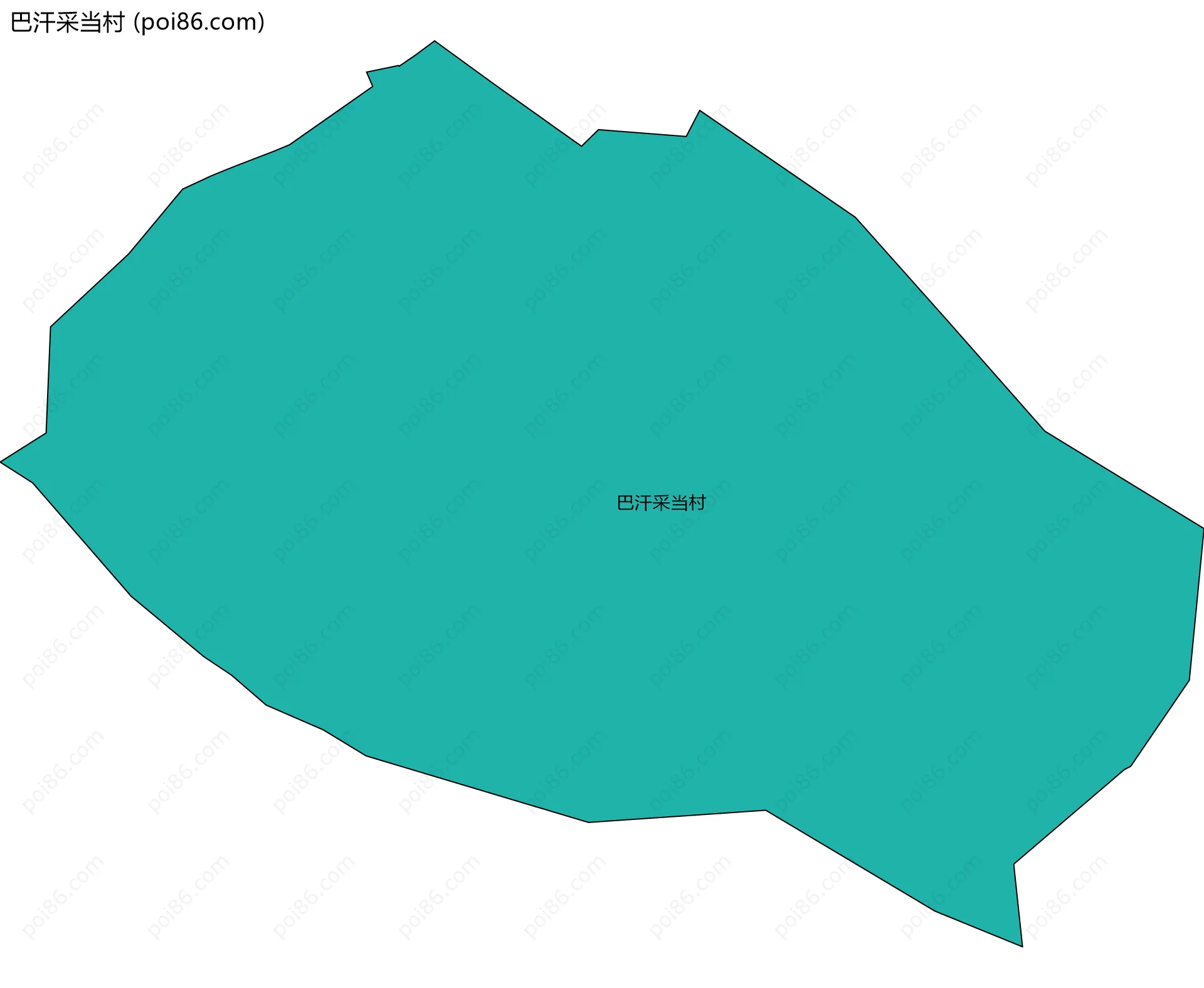 巴汗采当村边界地图