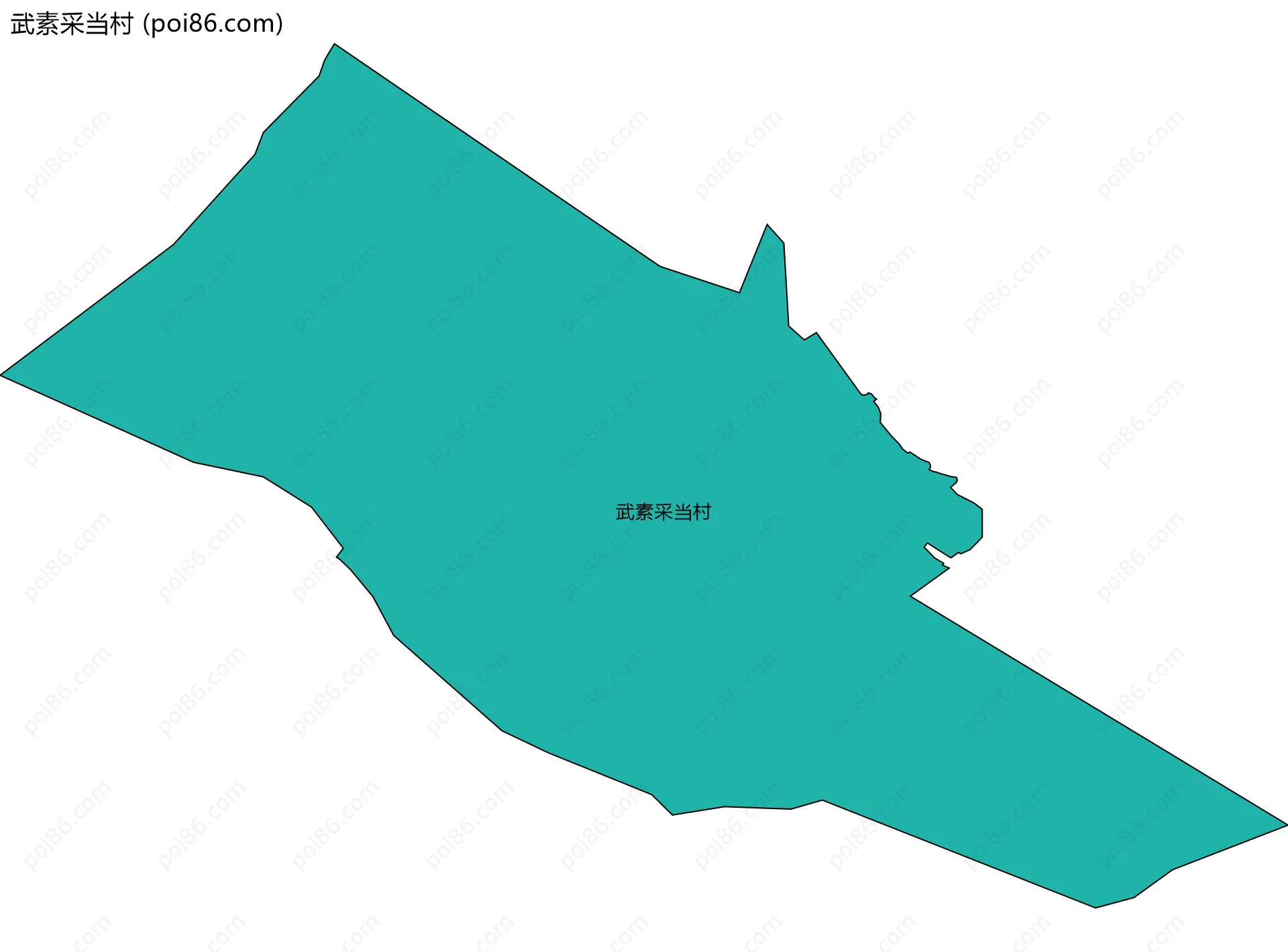 武素采当村边界地图