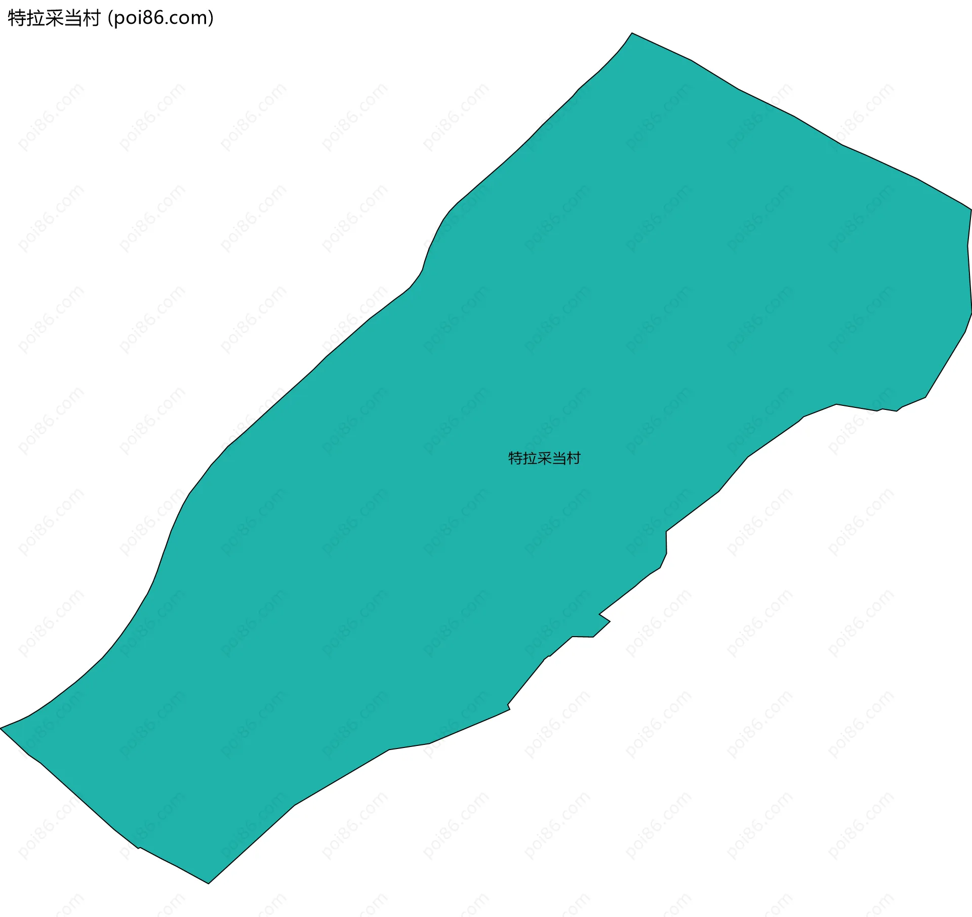 特拉采当村边界地图