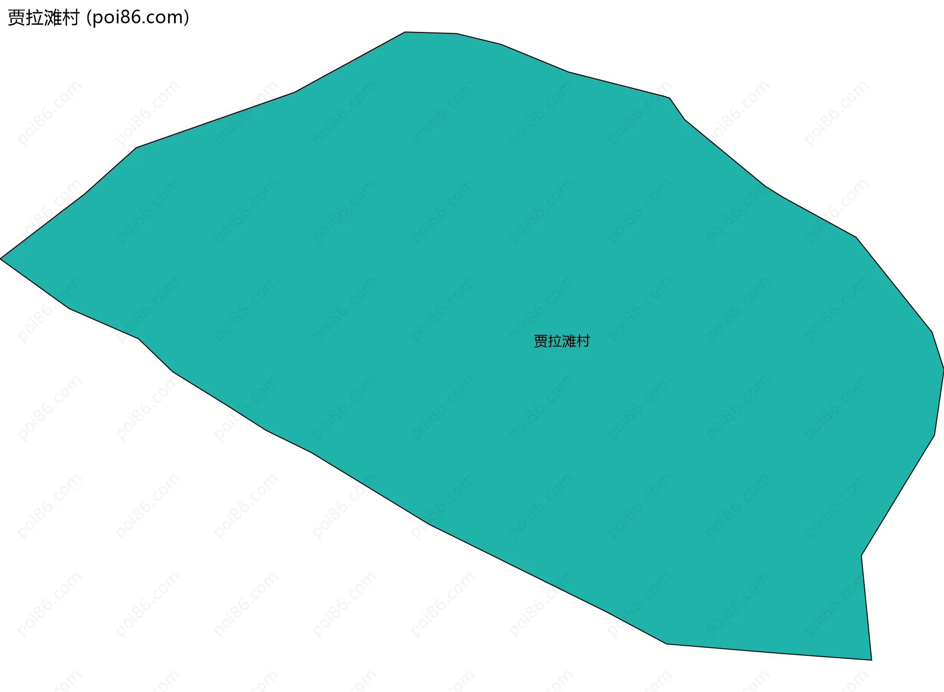 贾拉滩村边界地图