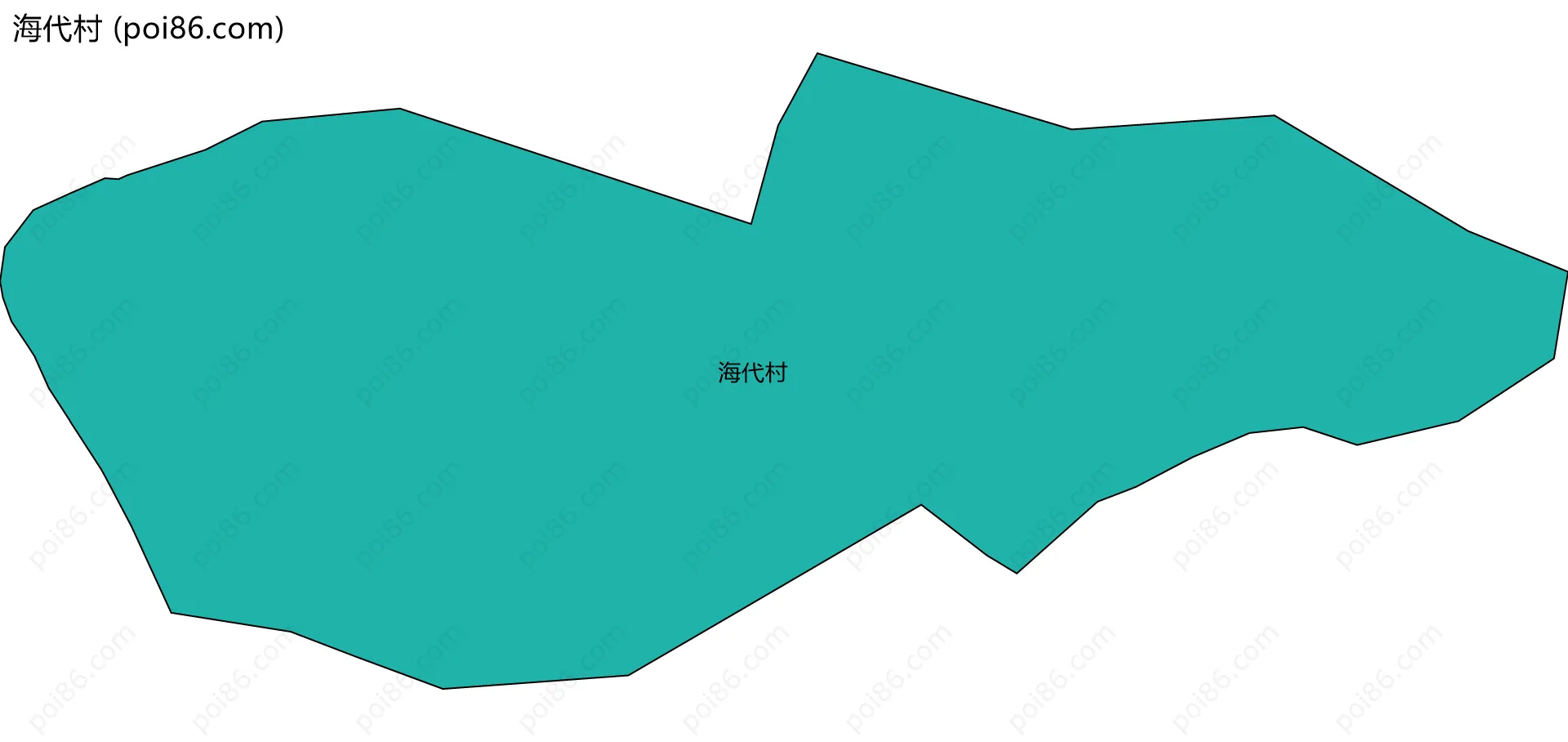 海代村边界地图