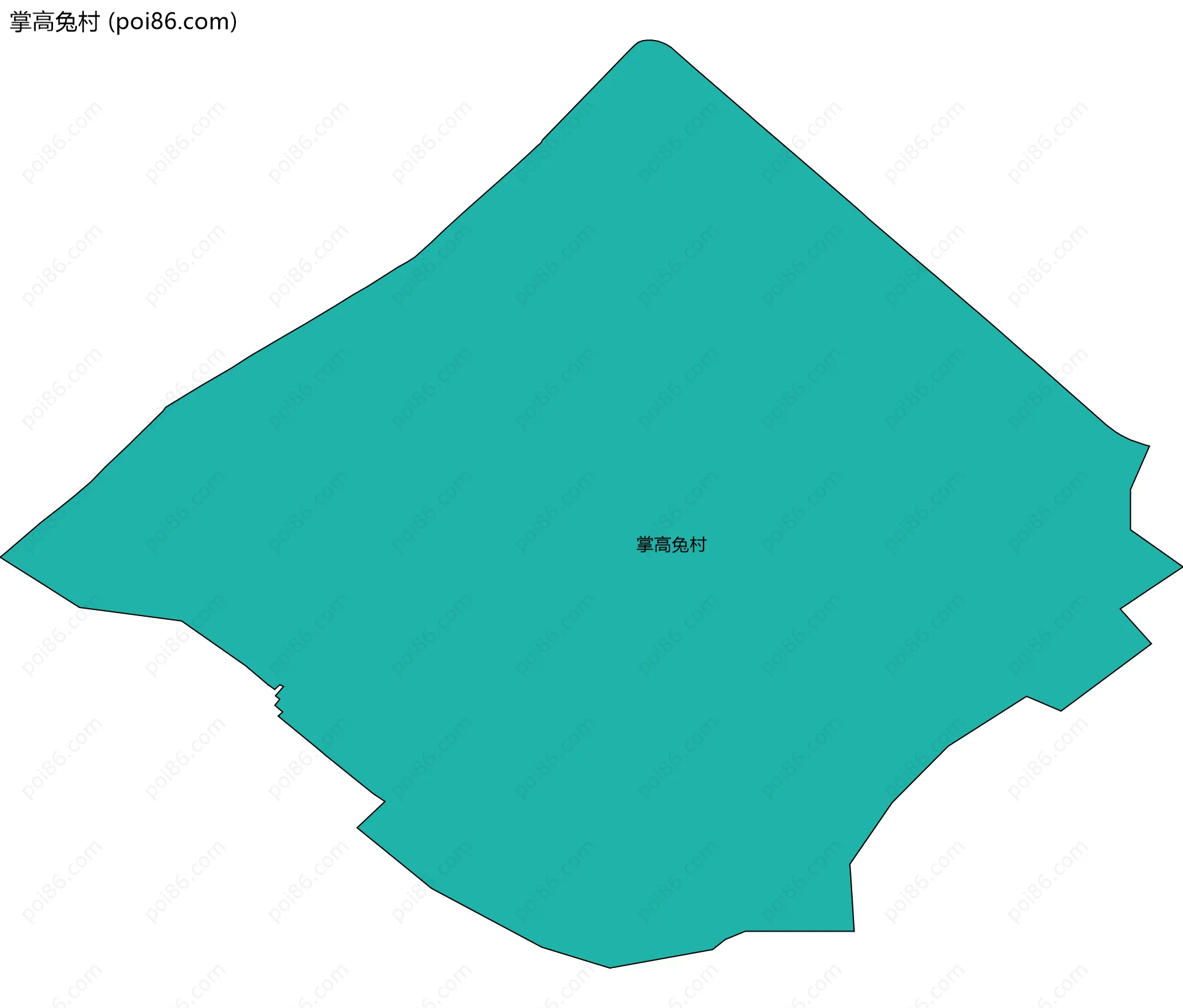 掌高兔村边界地图