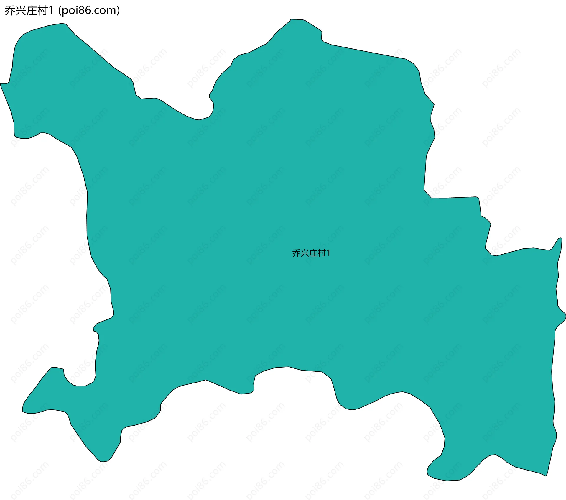 乔兴庄村1边界地图