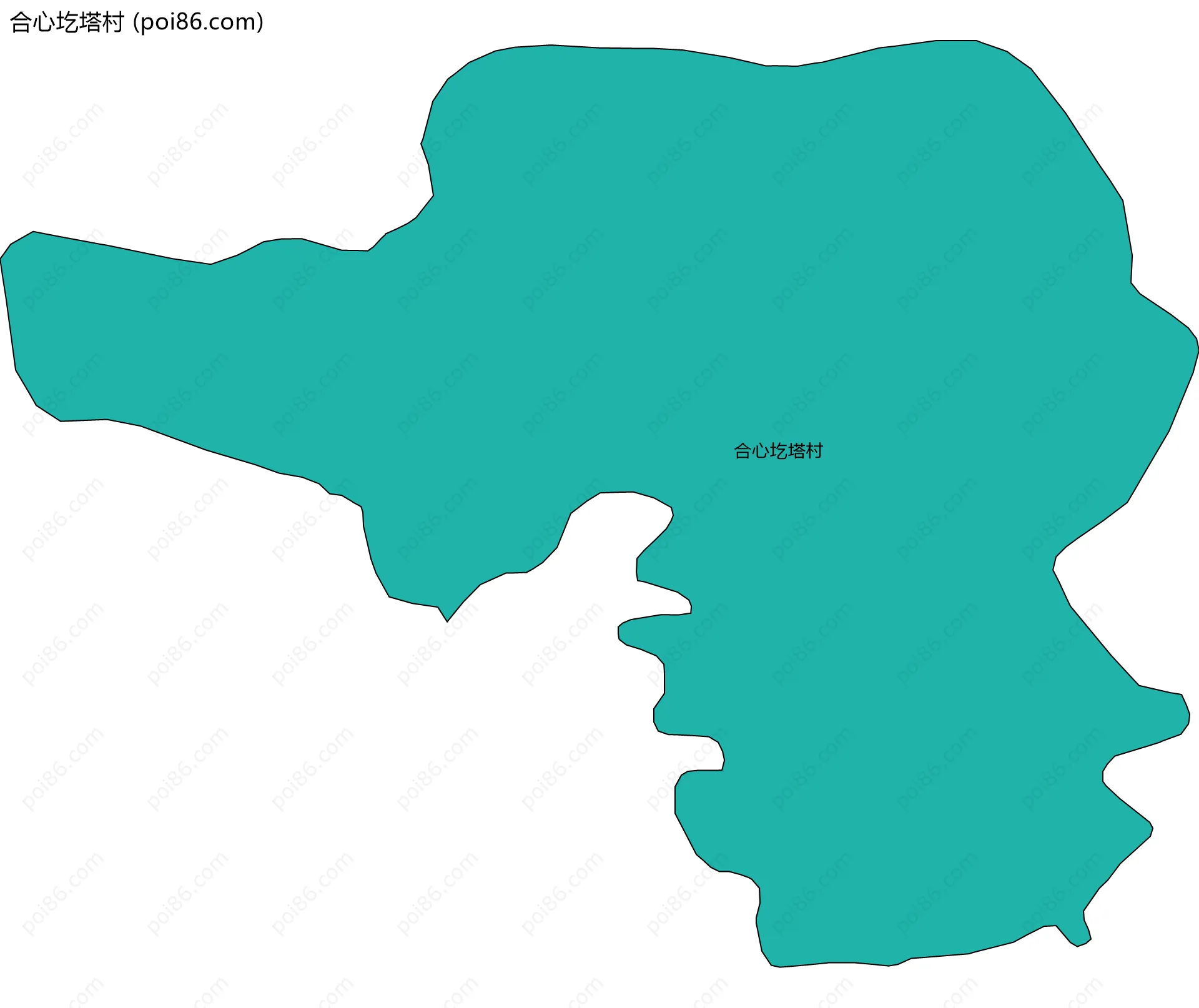 合心圪塔村边界地图