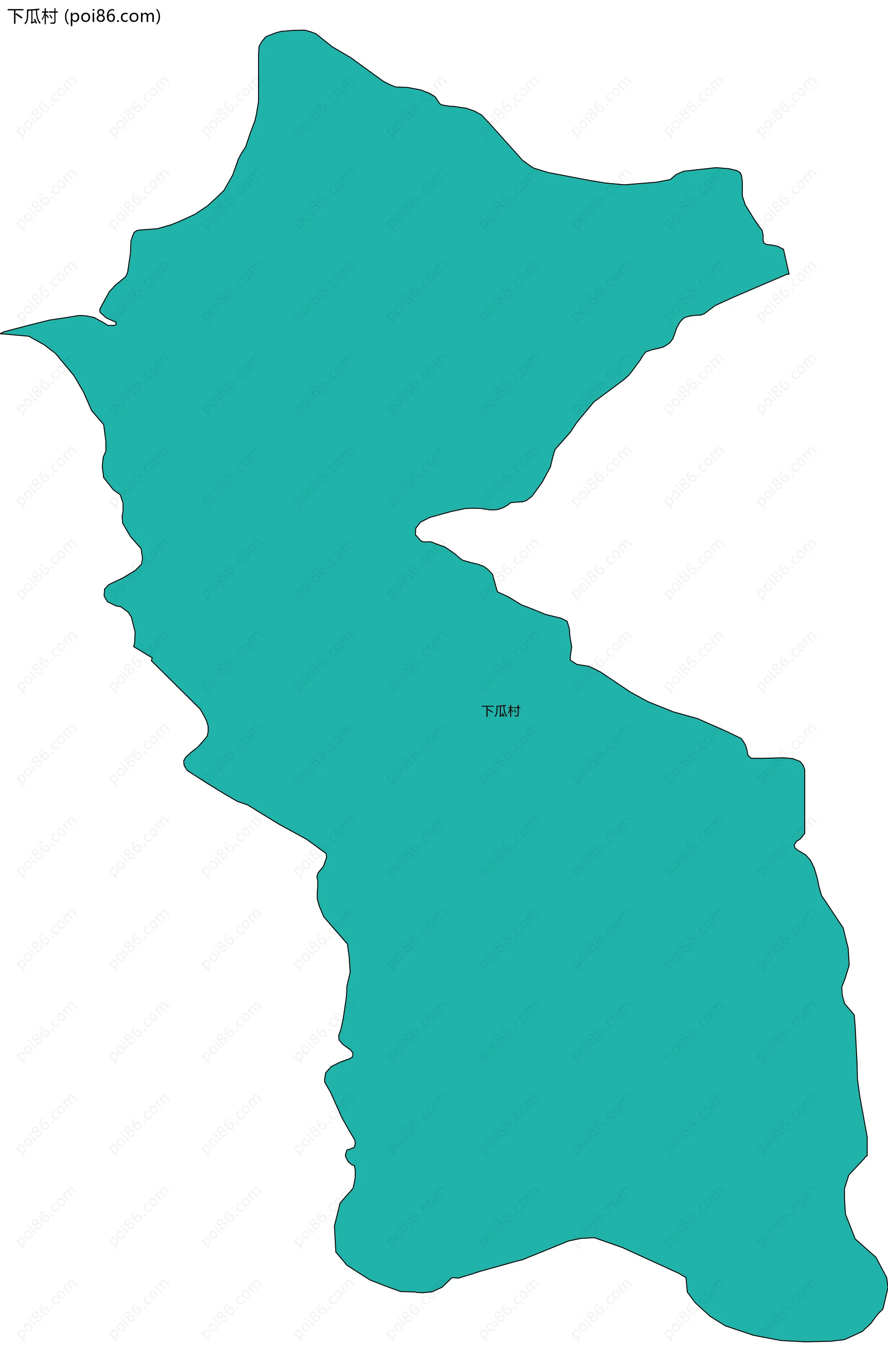 下瓜村边界地图