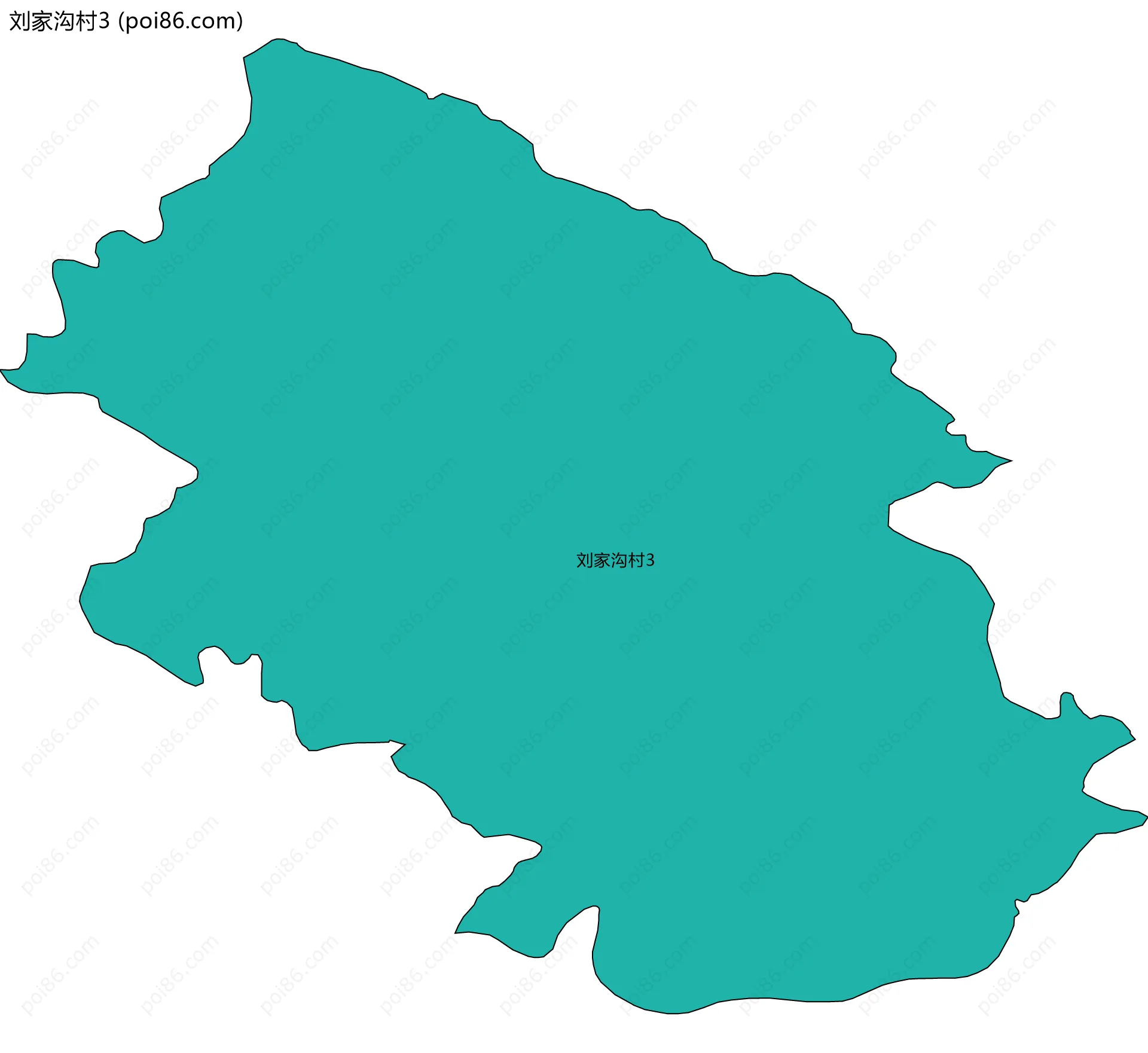 刘家沟村3边界地图