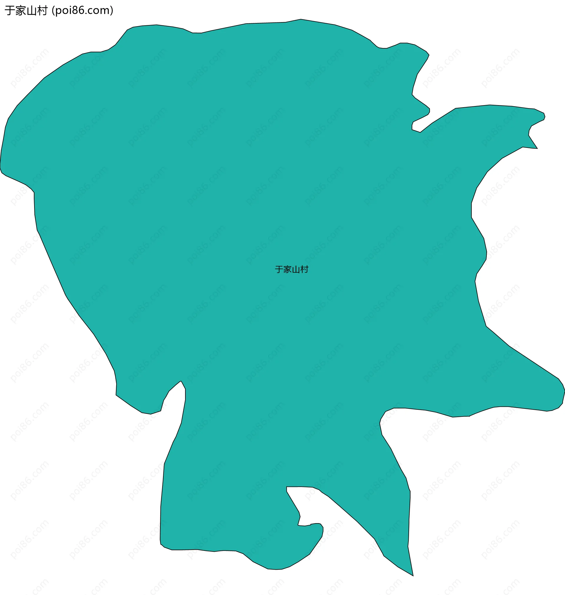 于家山村边界地图