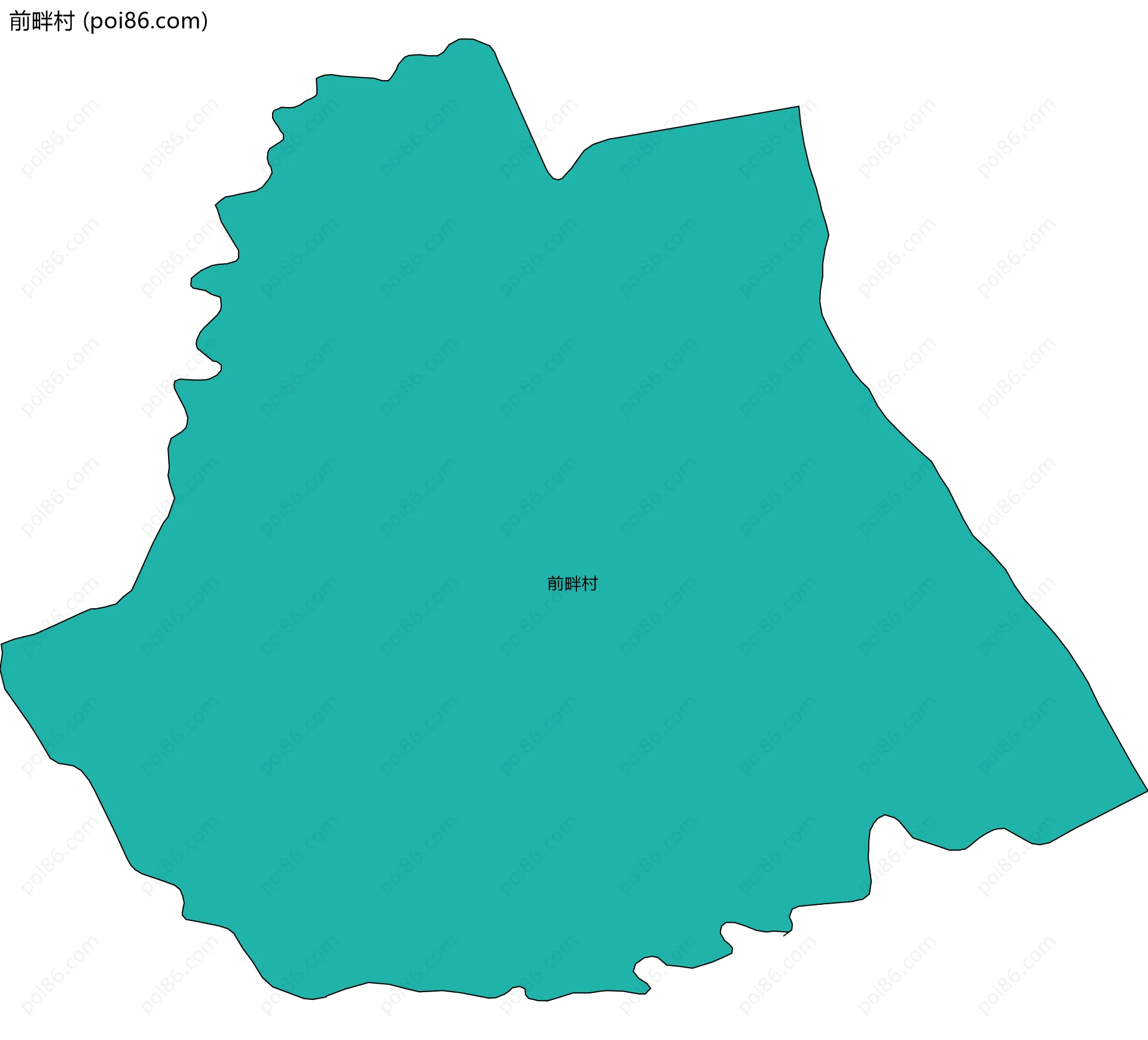 前畔村边界地图