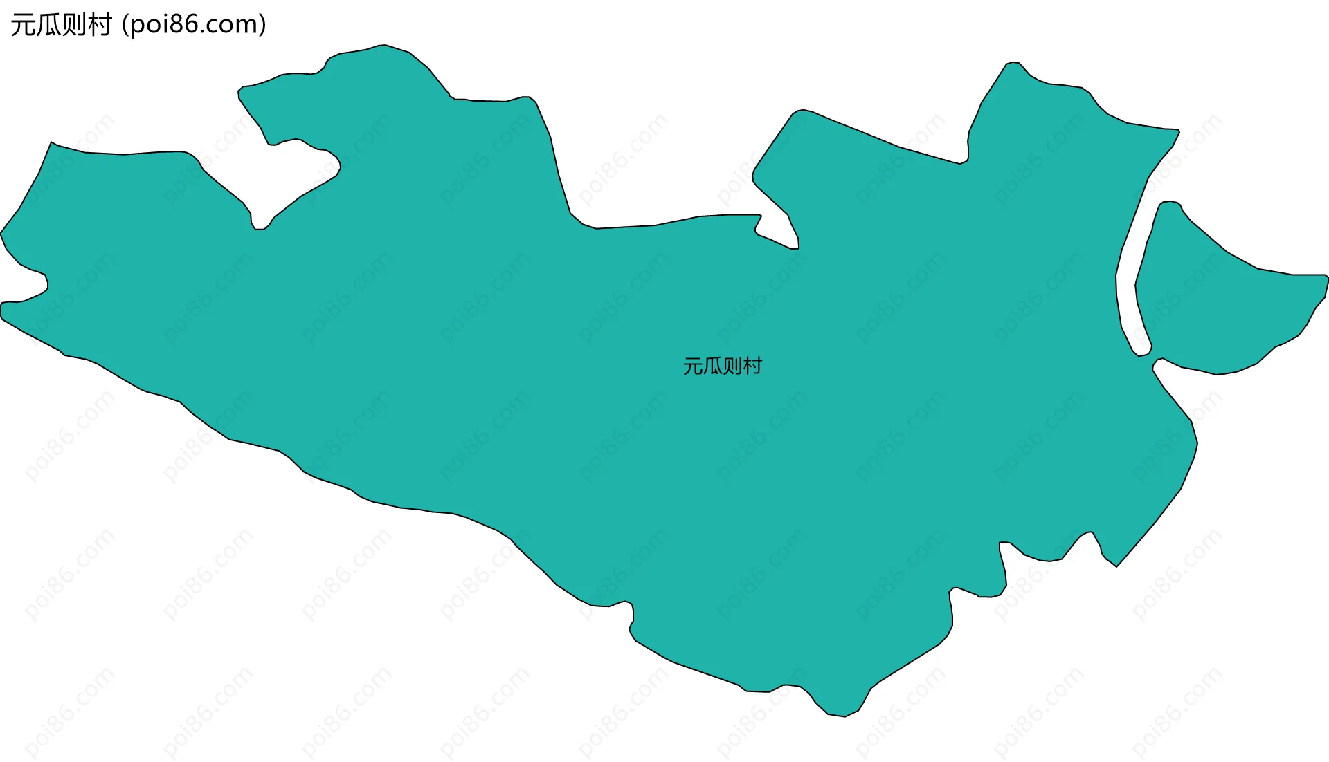 元瓜则村边界地图