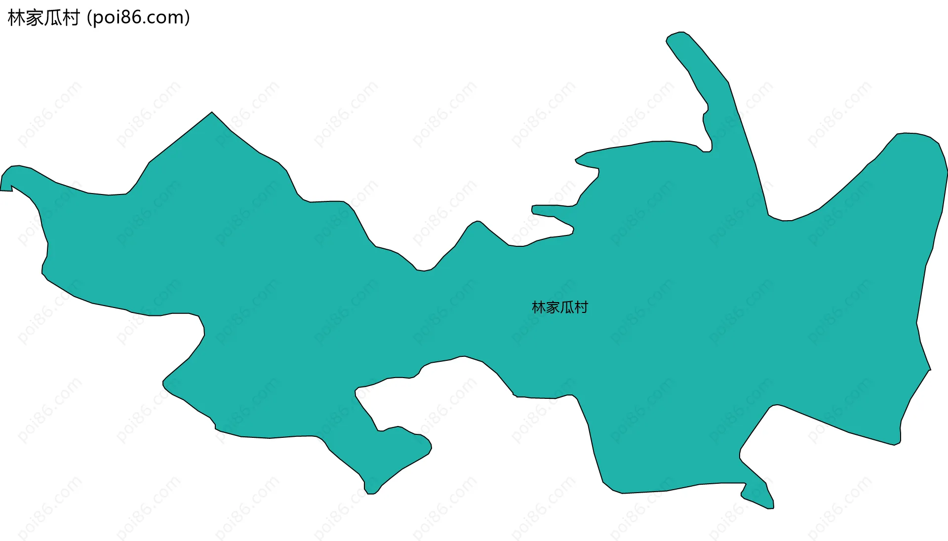 林家瓜村边界地图