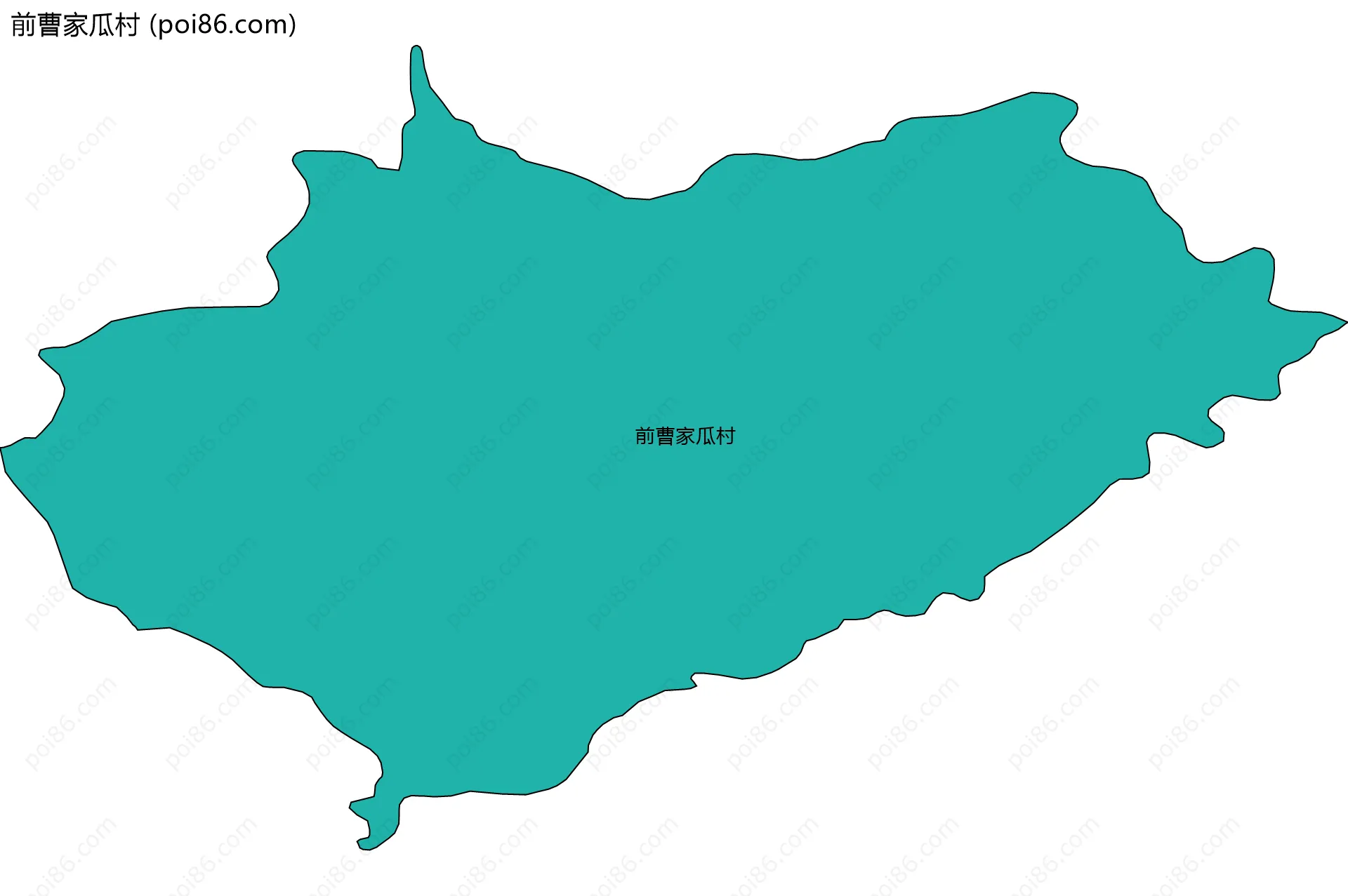 前曹家瓜村边界地图