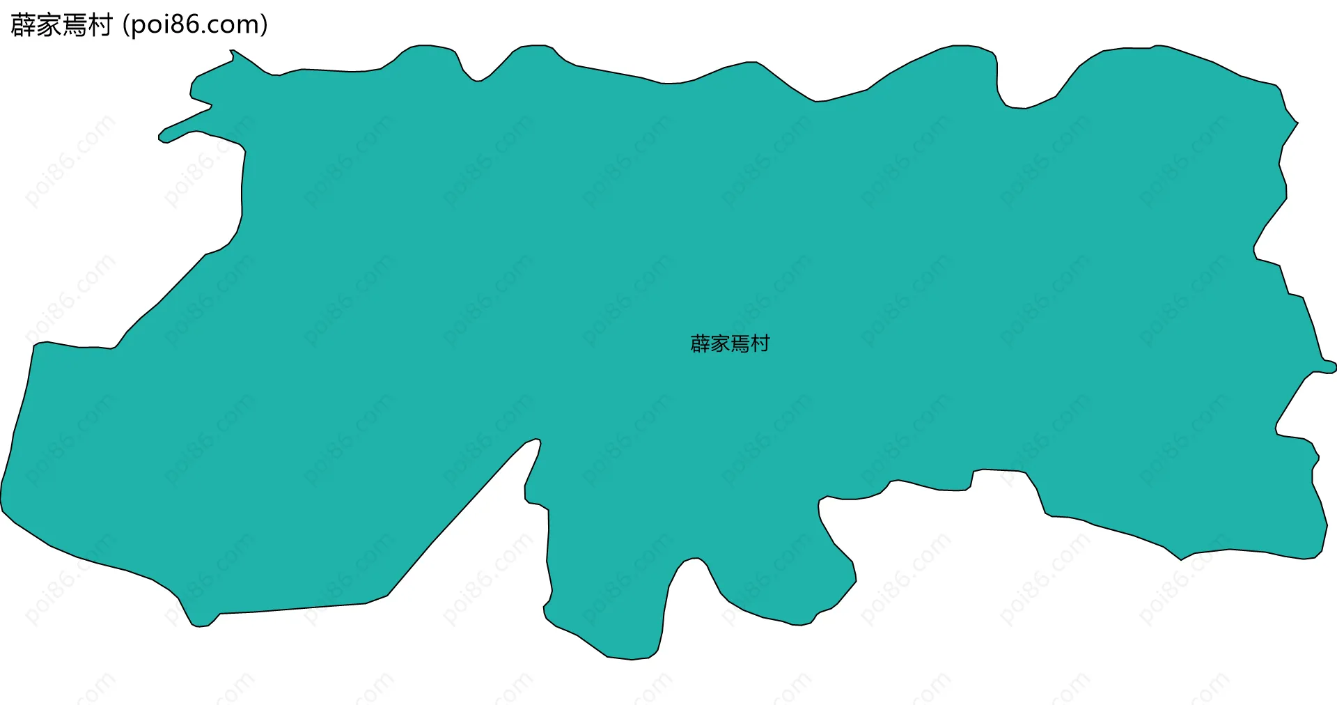 薜家焉村边界地图