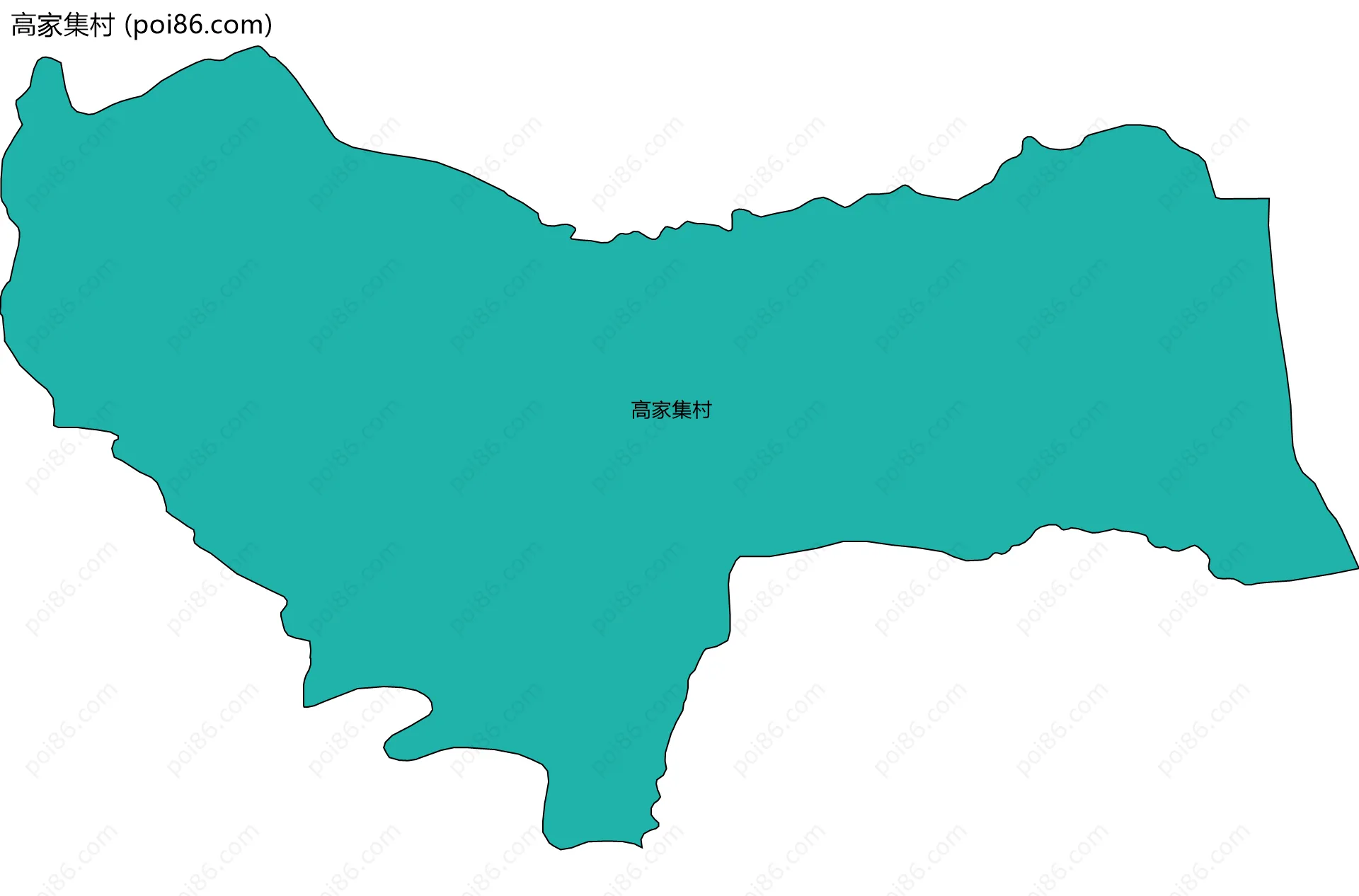 高家集村边界地图
