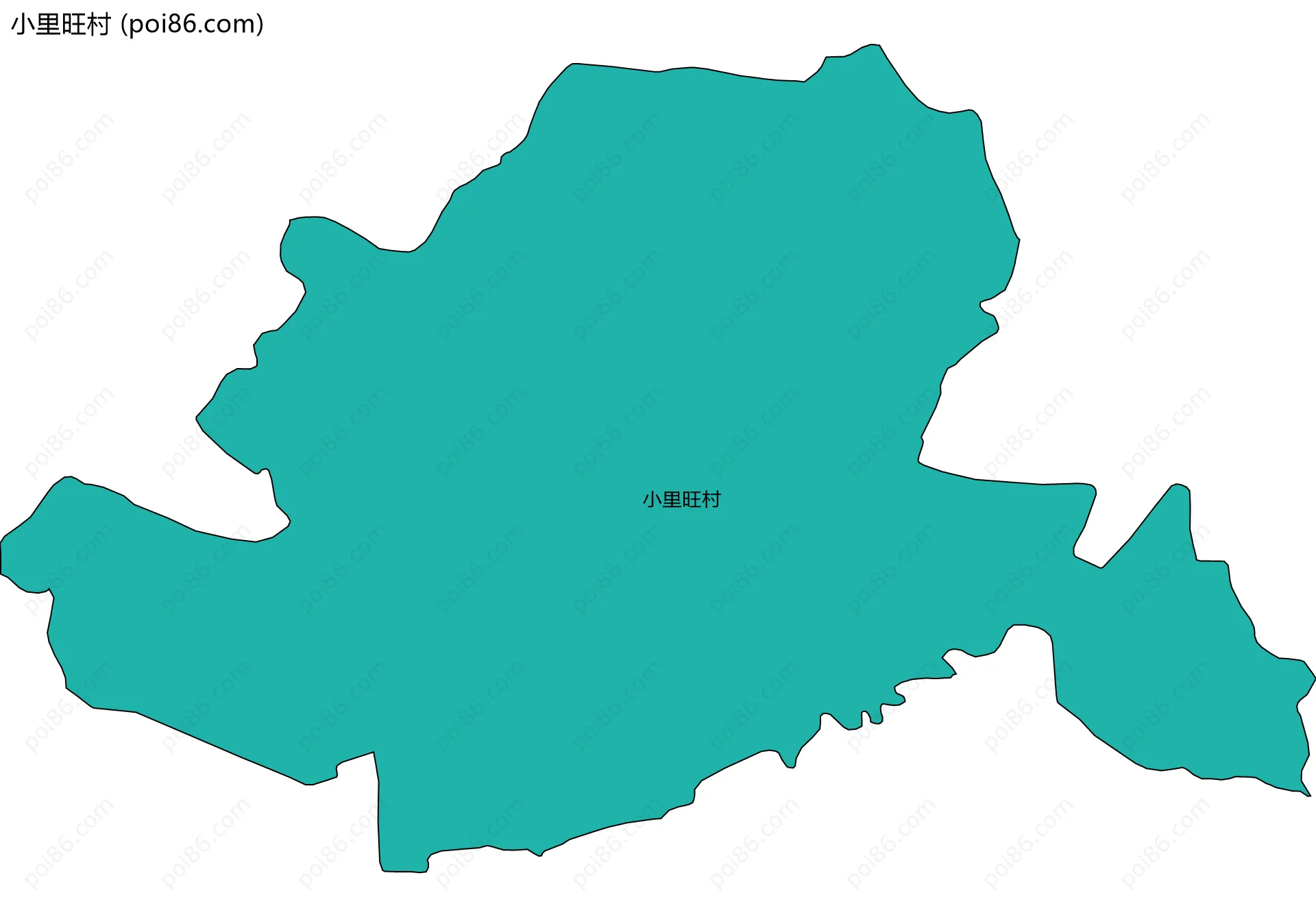 小里旺村边界地图