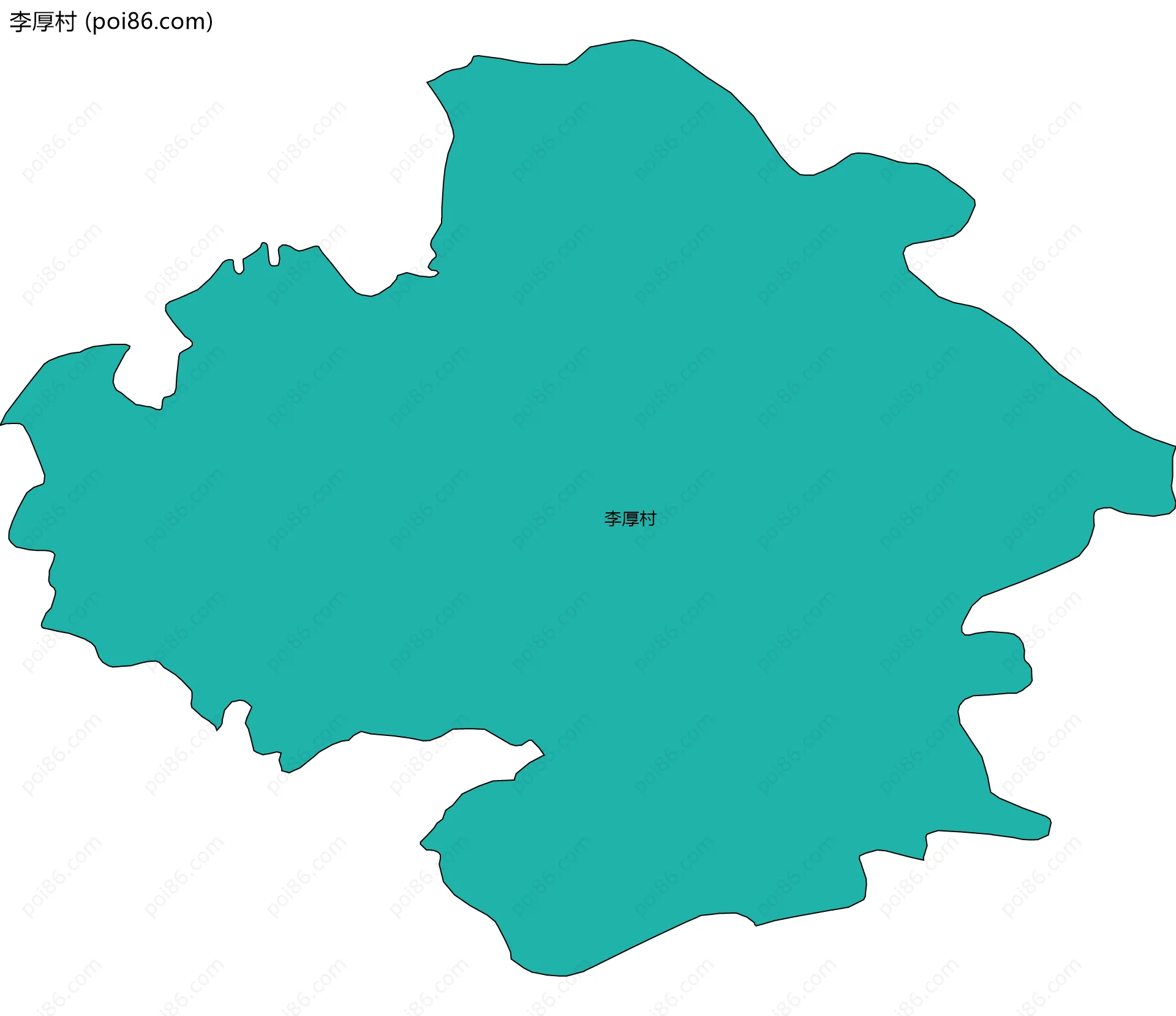 李厚村边界地图