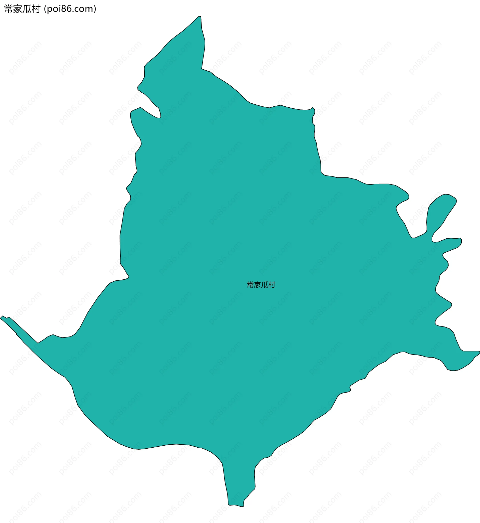 常家瓜村边界地图