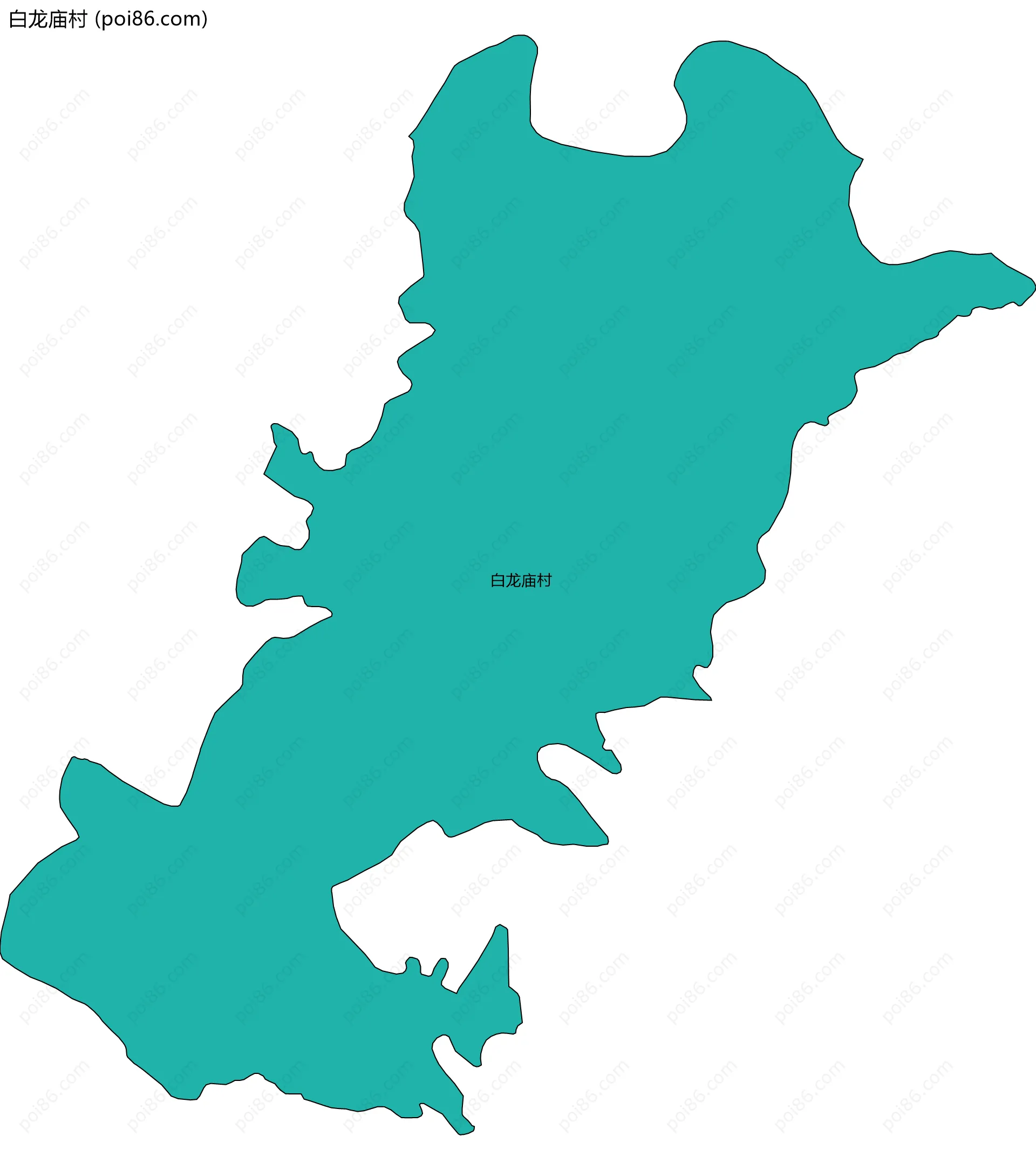 白龙庙村边界地图