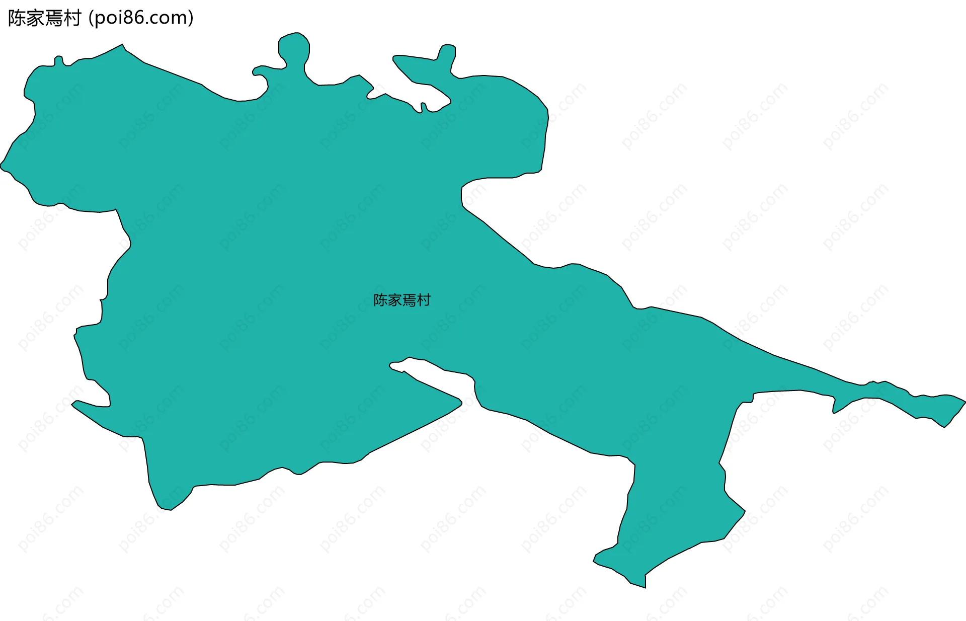 陈家焉村边界地图