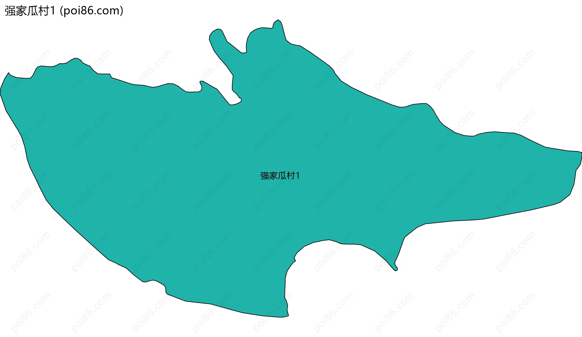 强家瓜村1边界地图