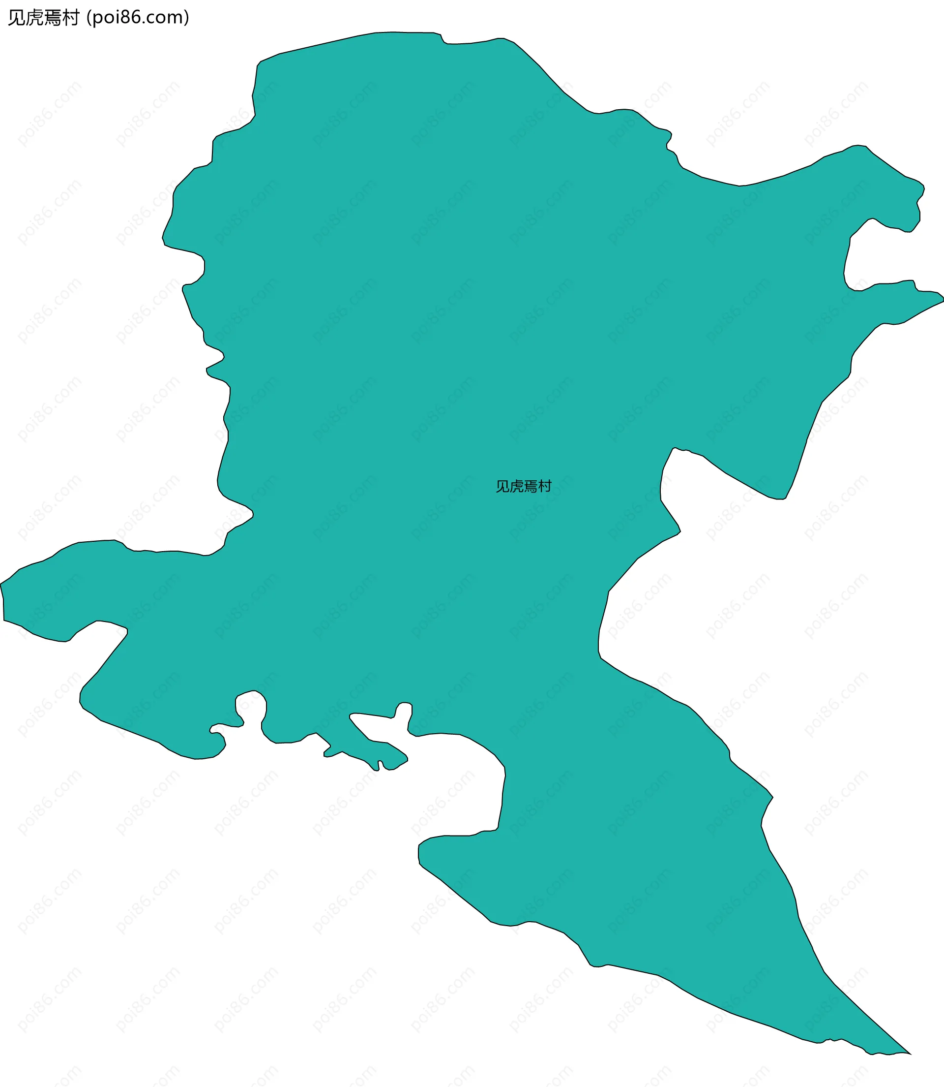 见虎焉村边界地图