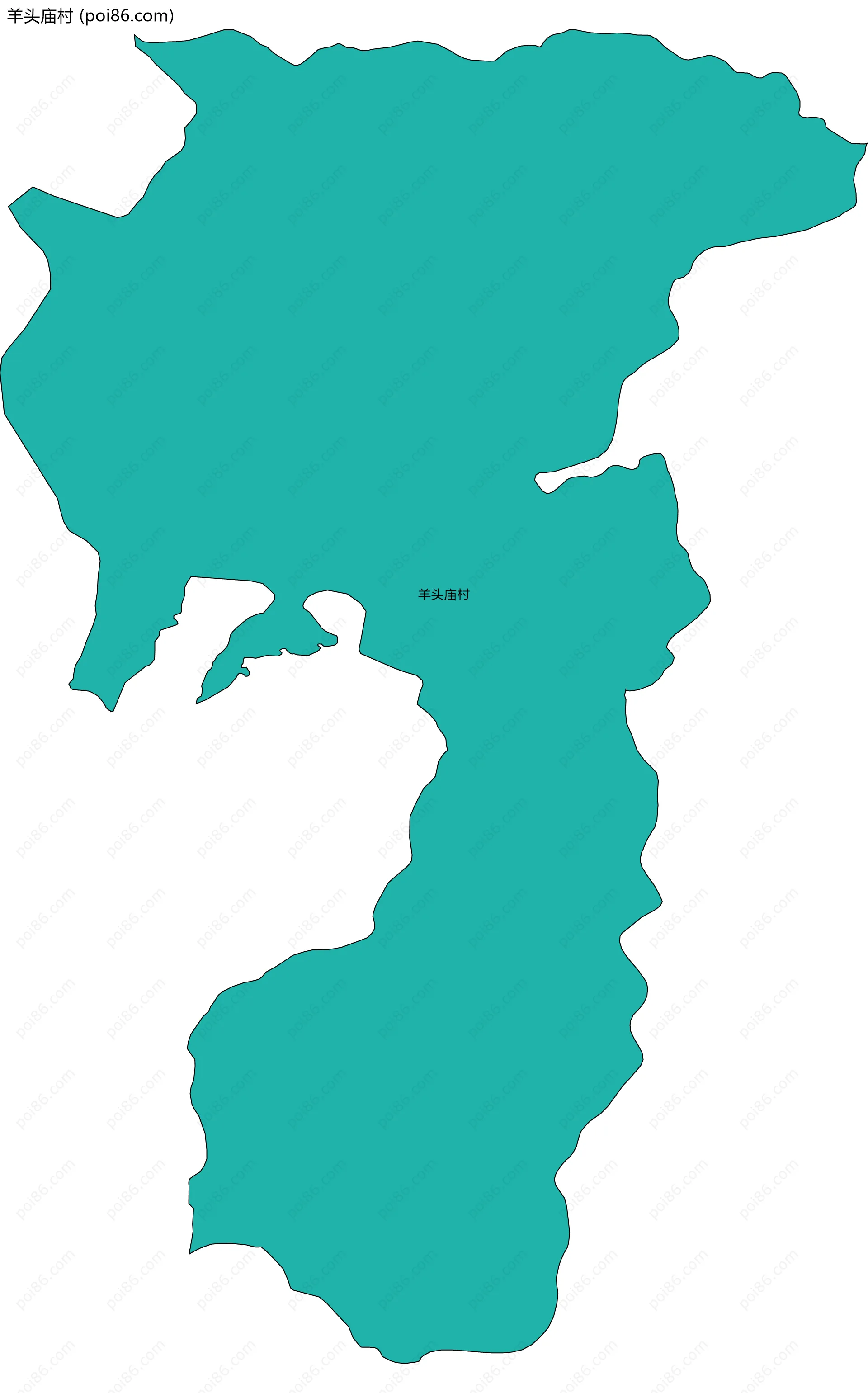 羊头庙村边界地图