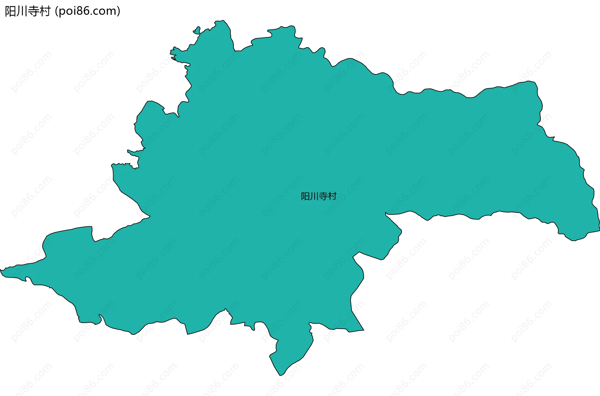 阳川寺村边界地图