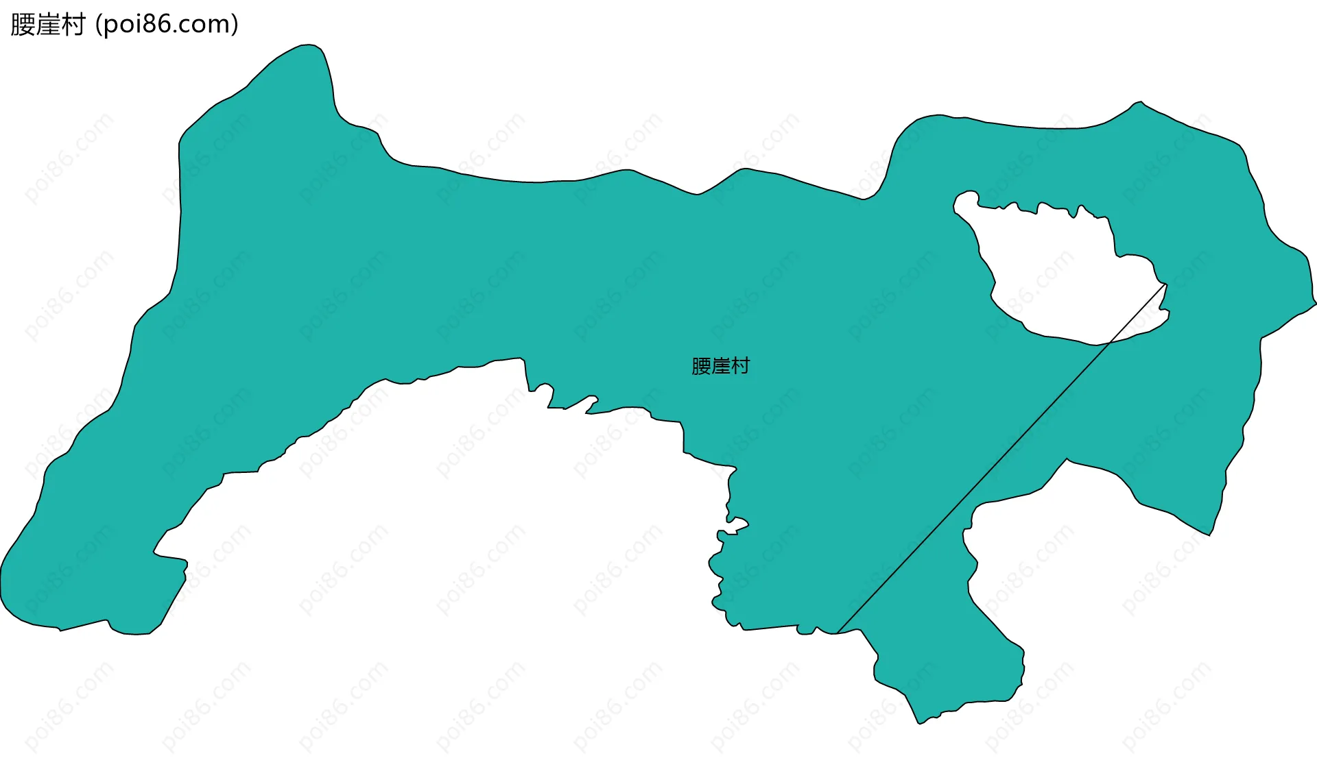 腰崖村边界地图