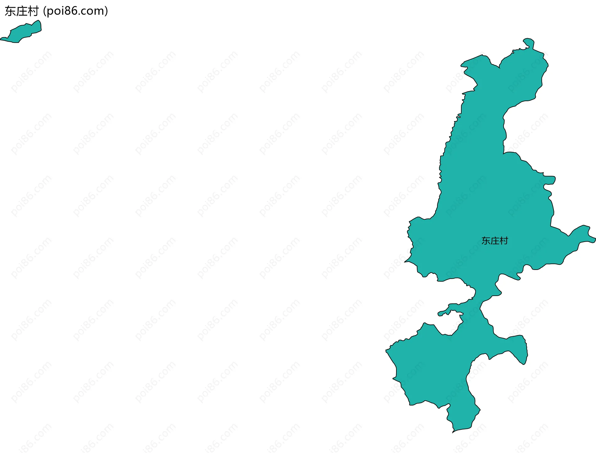 东庄村边界地图
