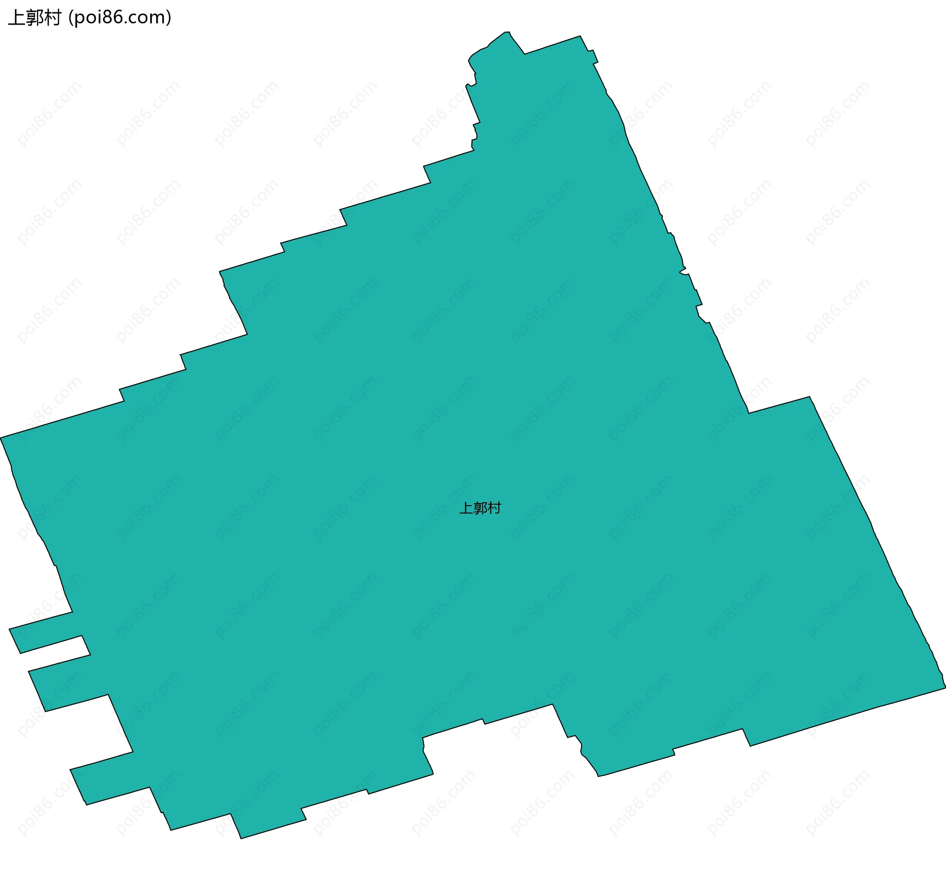 上郭村边界地图