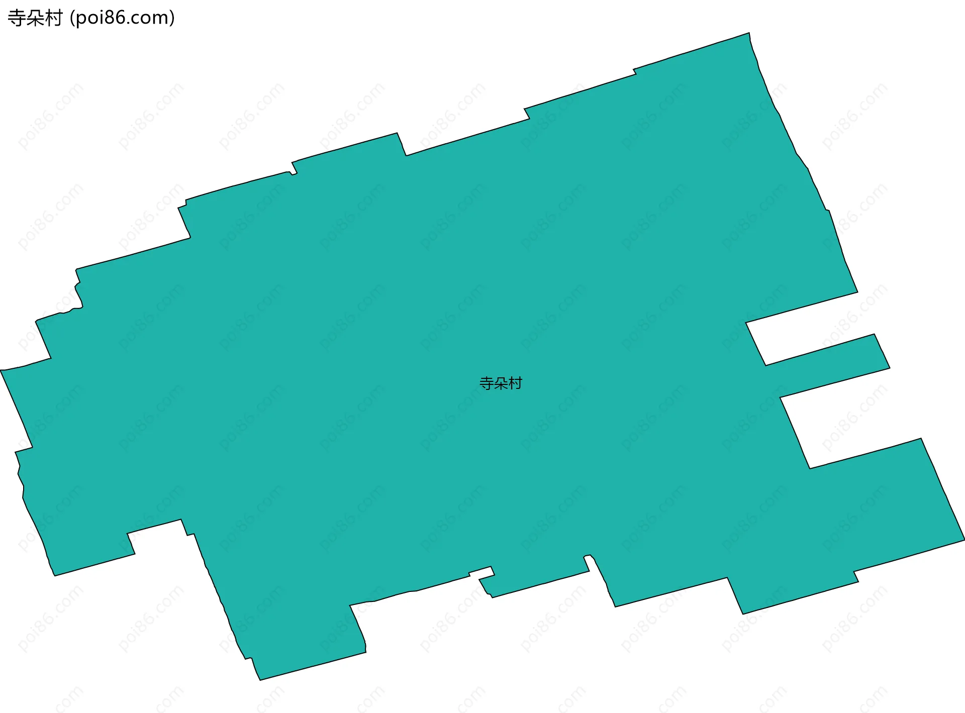 寺朵村边界地图