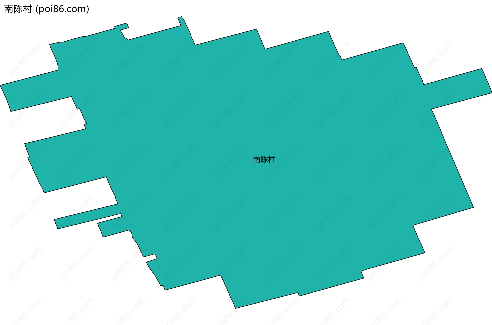 南陈村边界地图