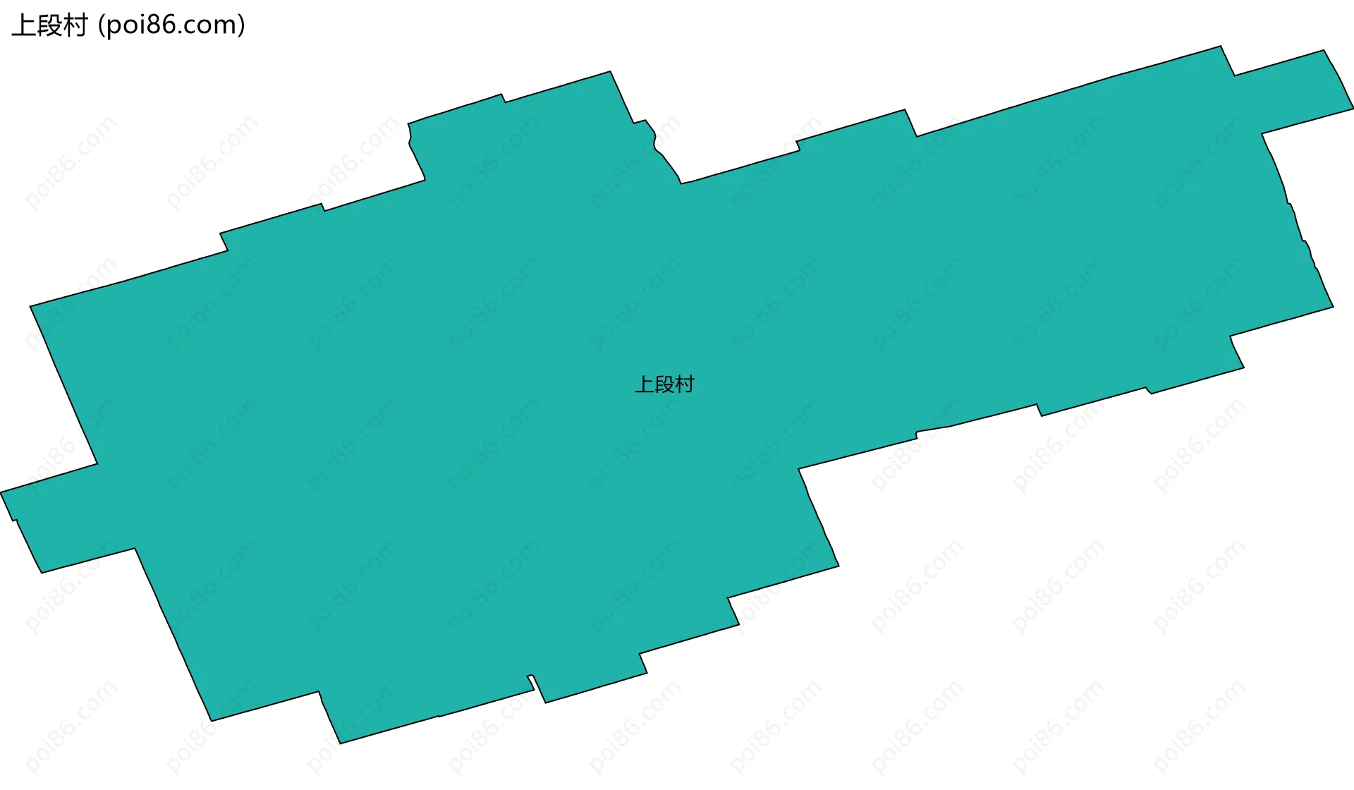 上段村边界地图