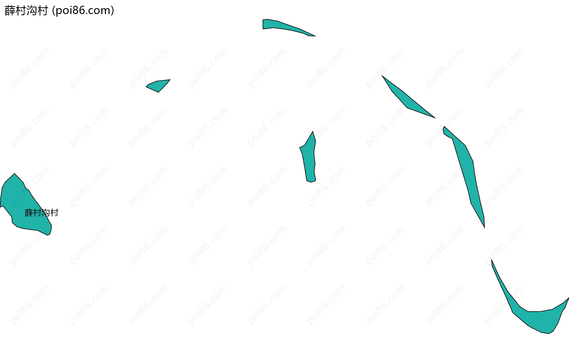 薛村沟村边界地图