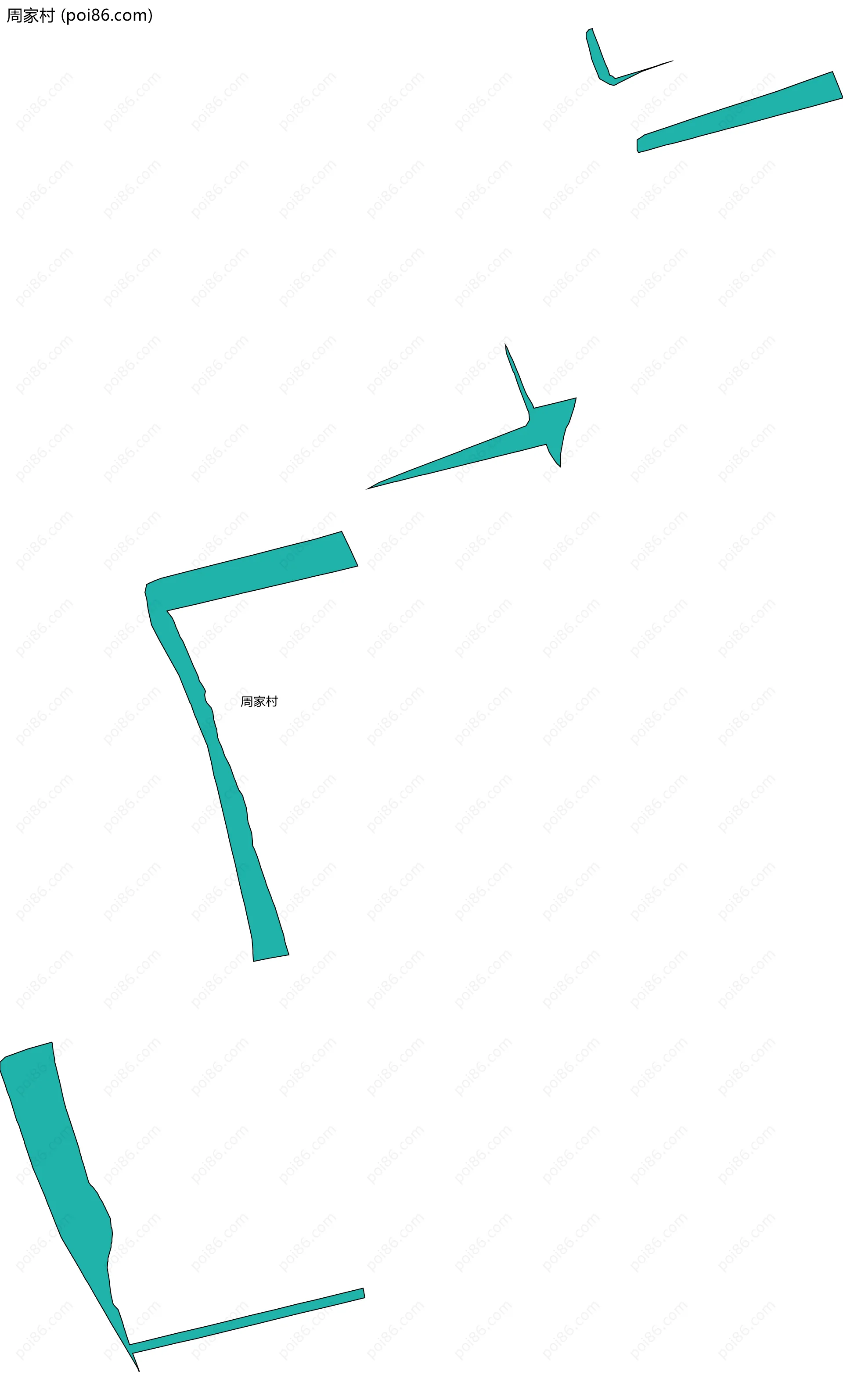 周家村边界地图