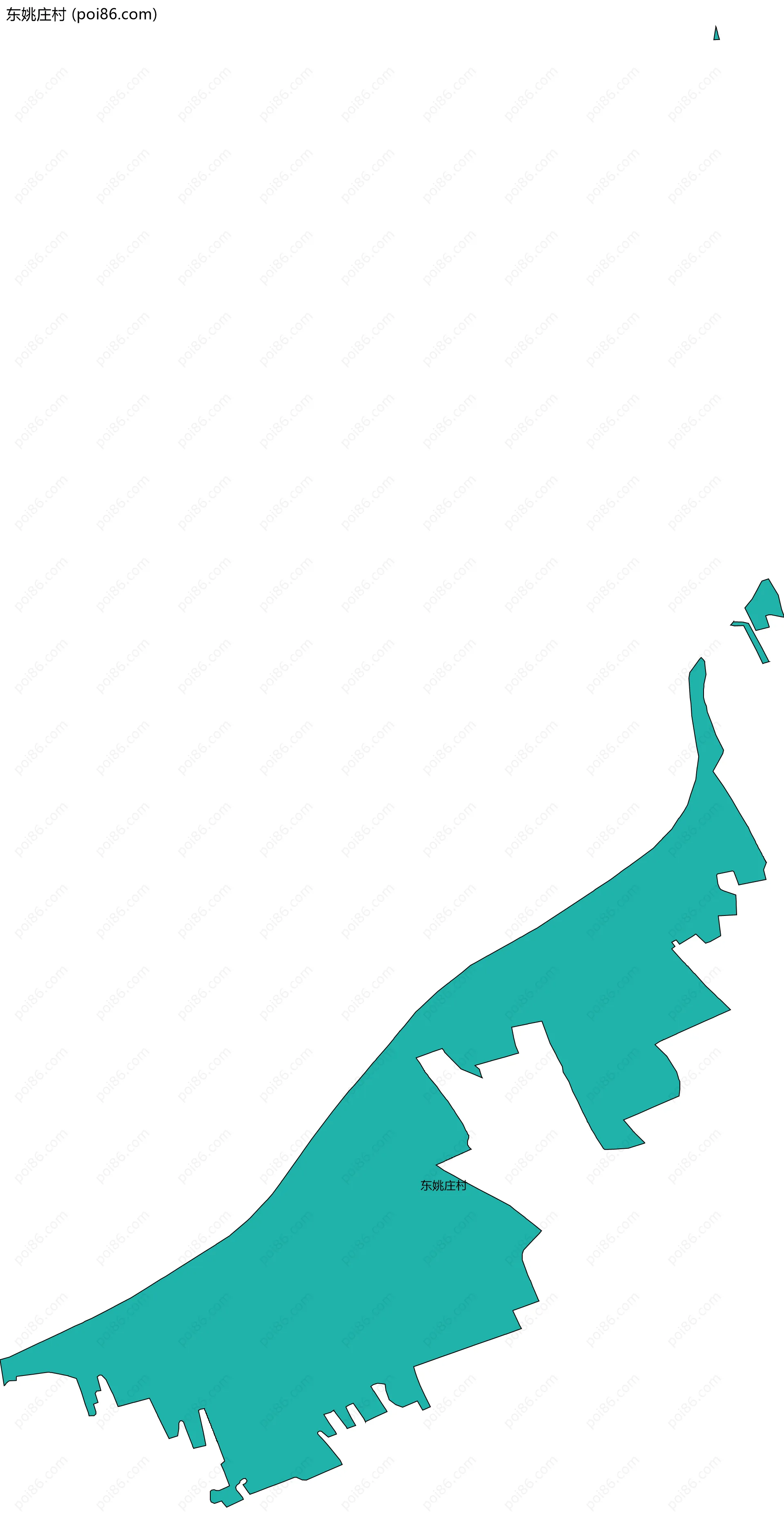 东姚庄村边界地图