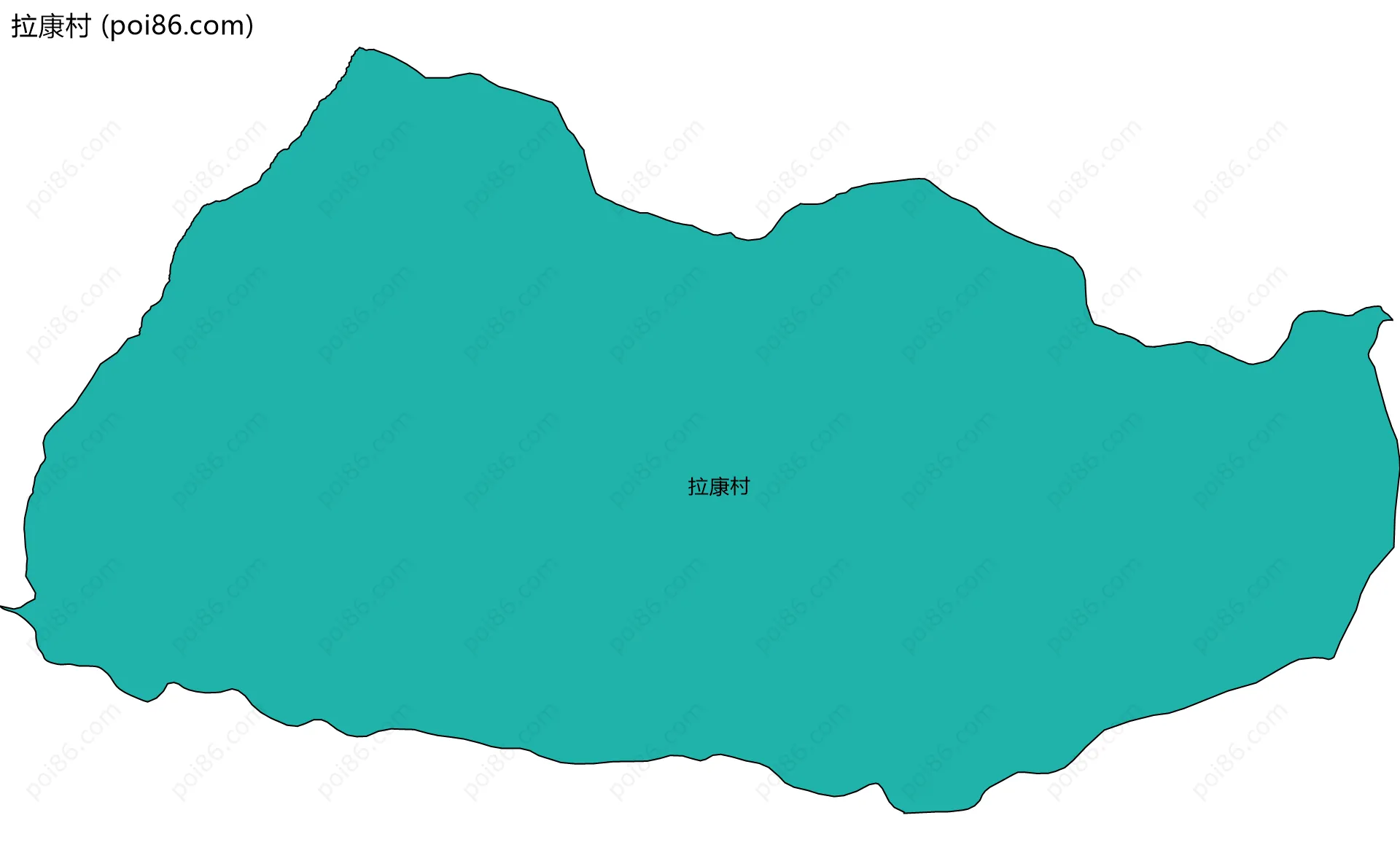 拉康村边界地图