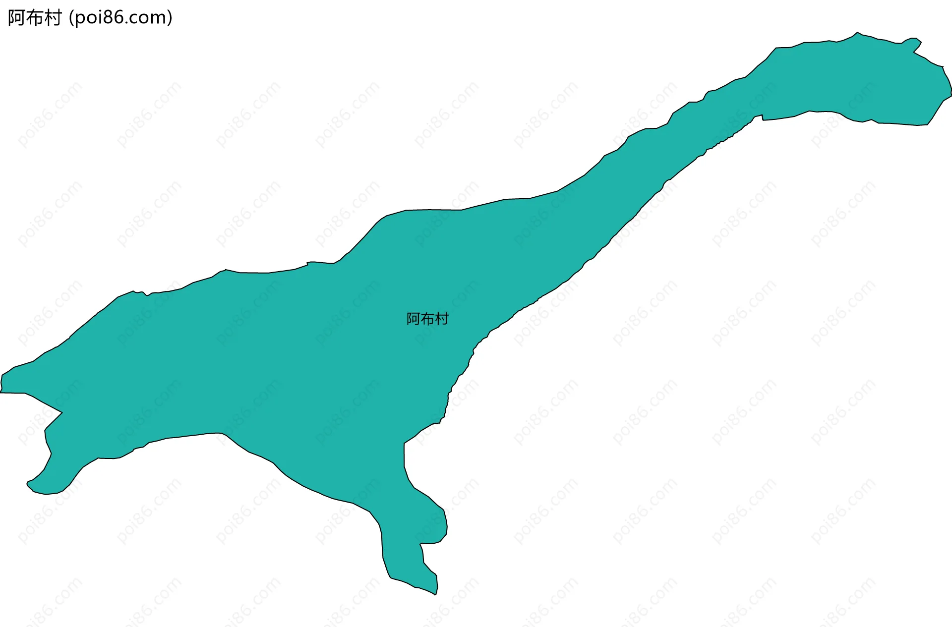 阿布村边界地图