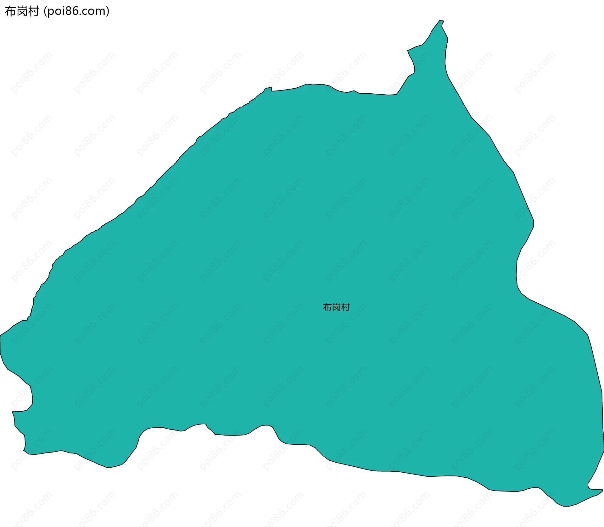 布岗村边界地图