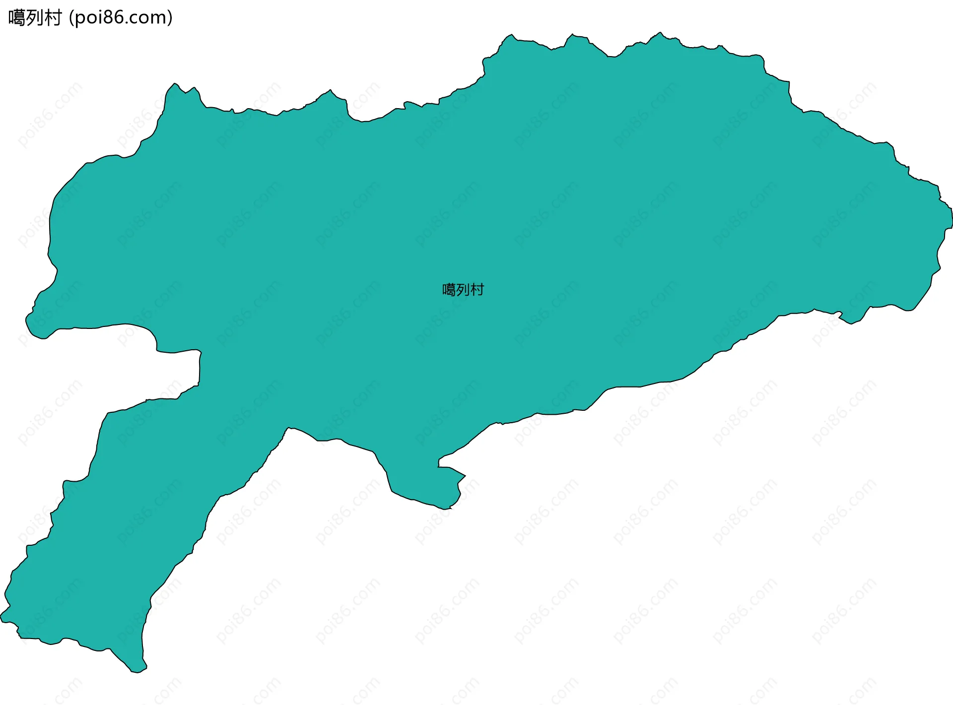 噶列村边界地图