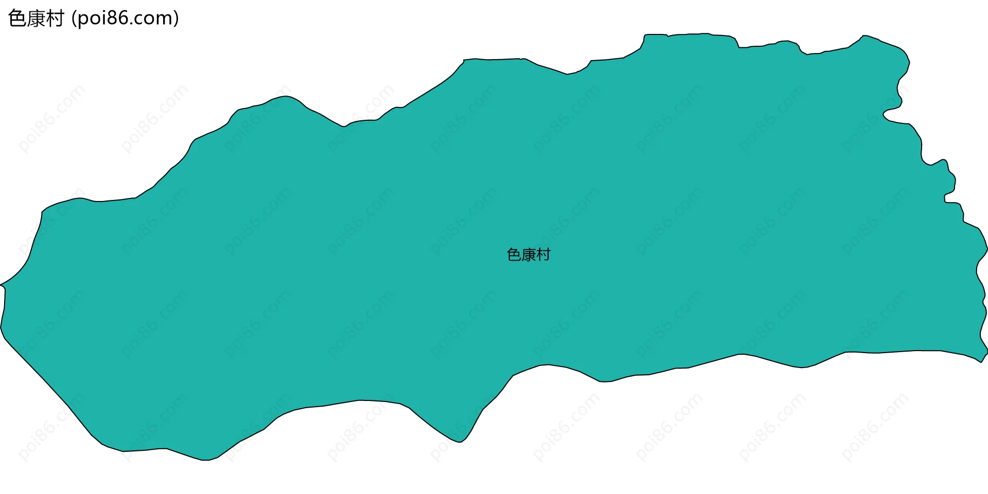 色康村边界地图