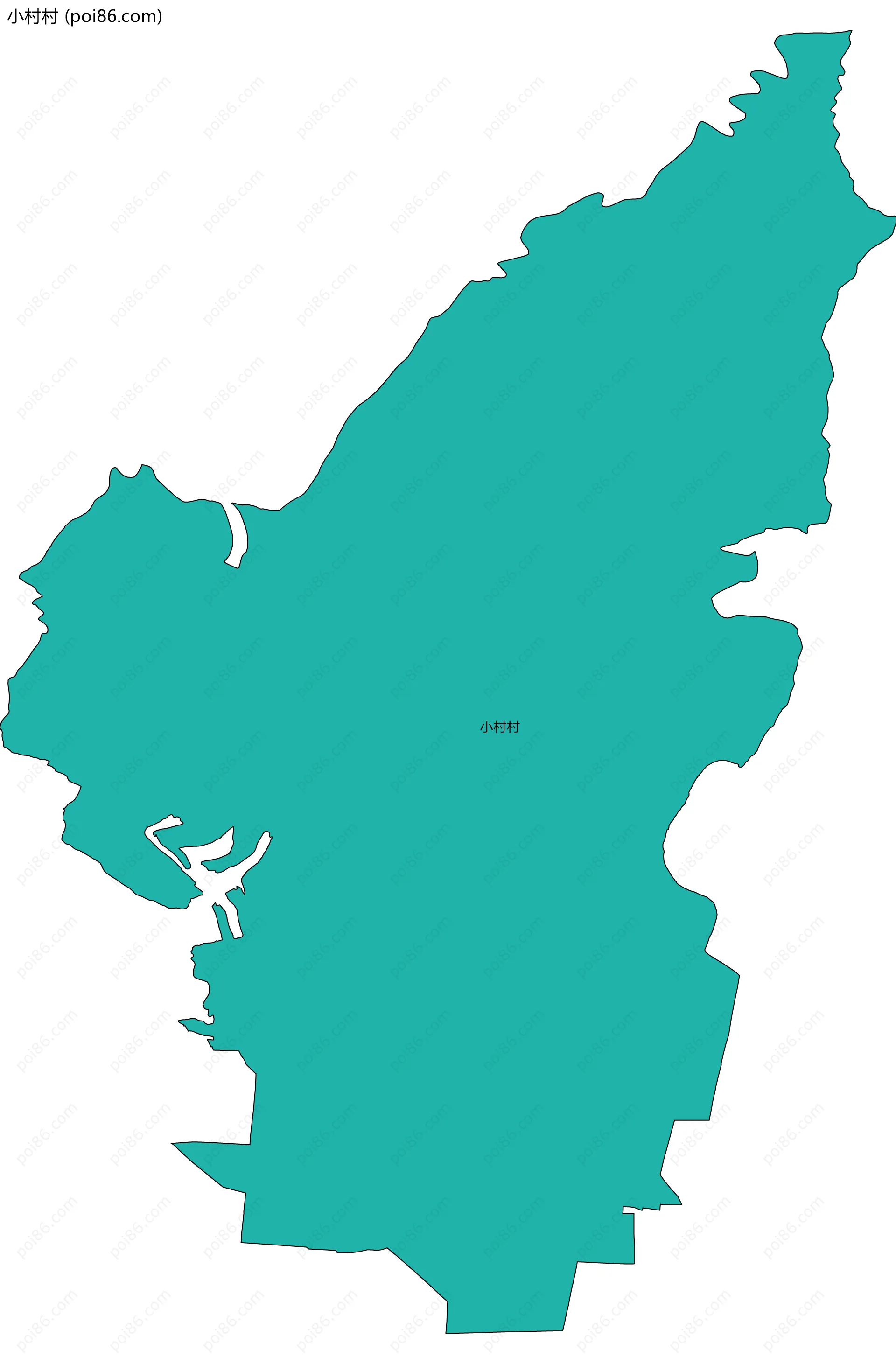 小村村边界地图