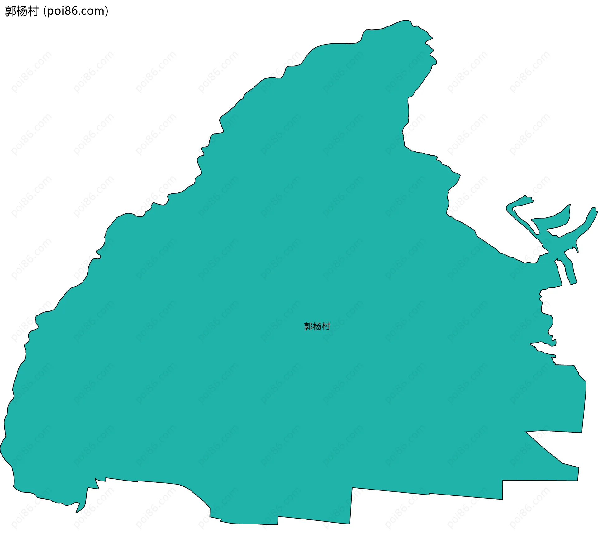 郭杨村边界地图