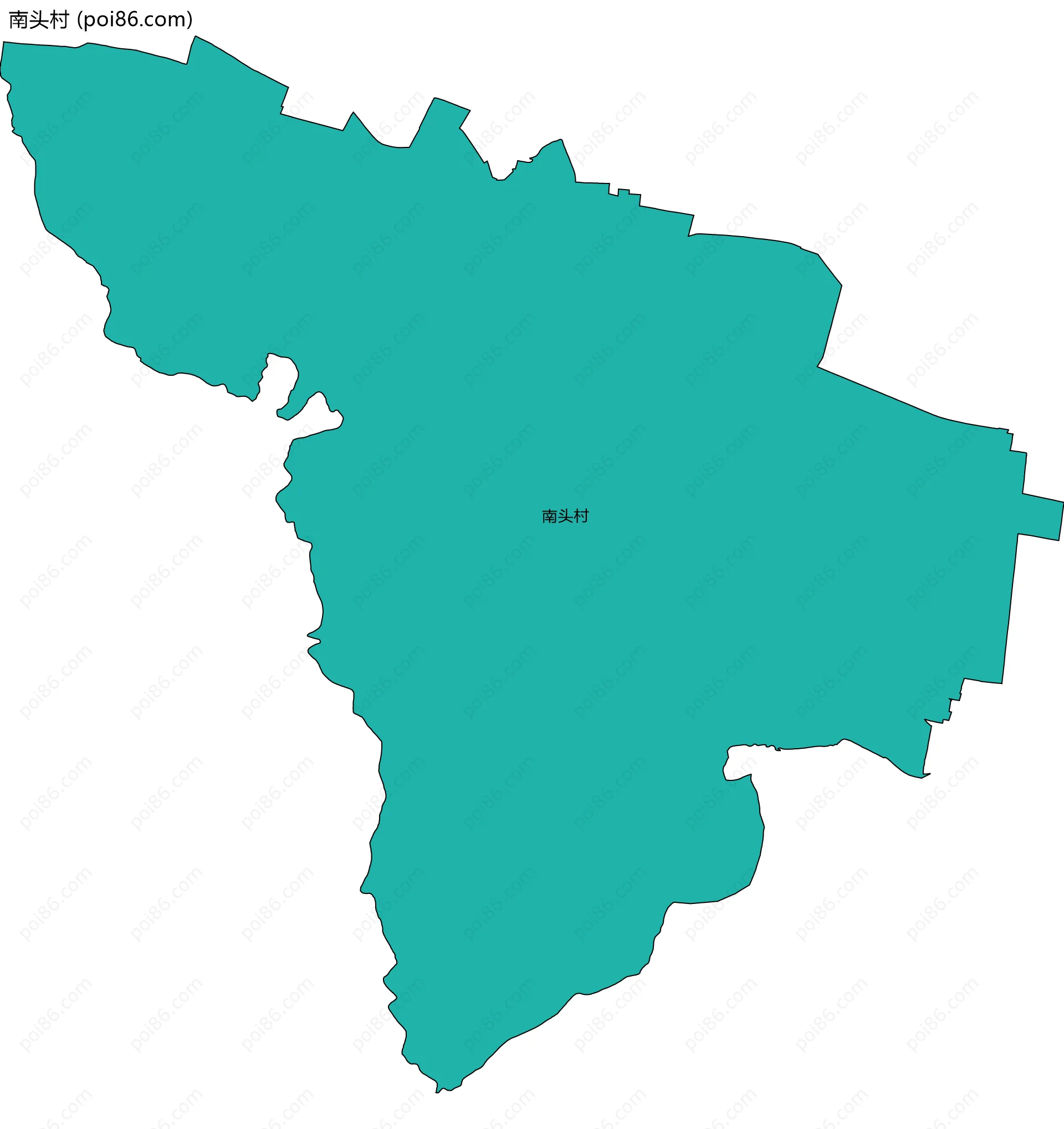 南头村边界地图